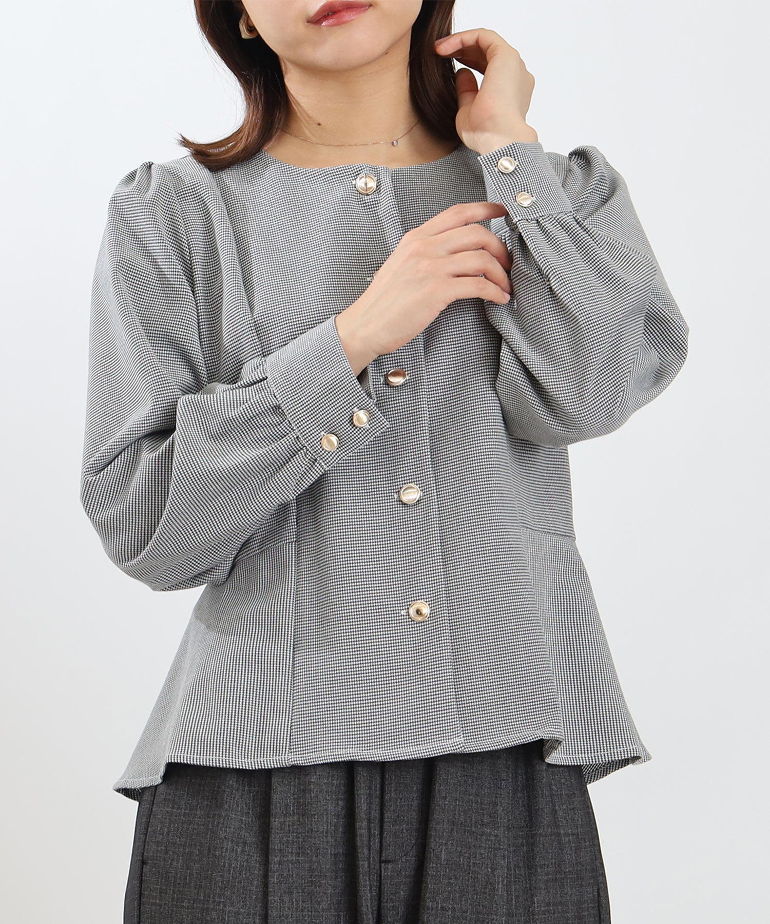ホワイト×ブラック model:156㎝ 着用サイズ:M