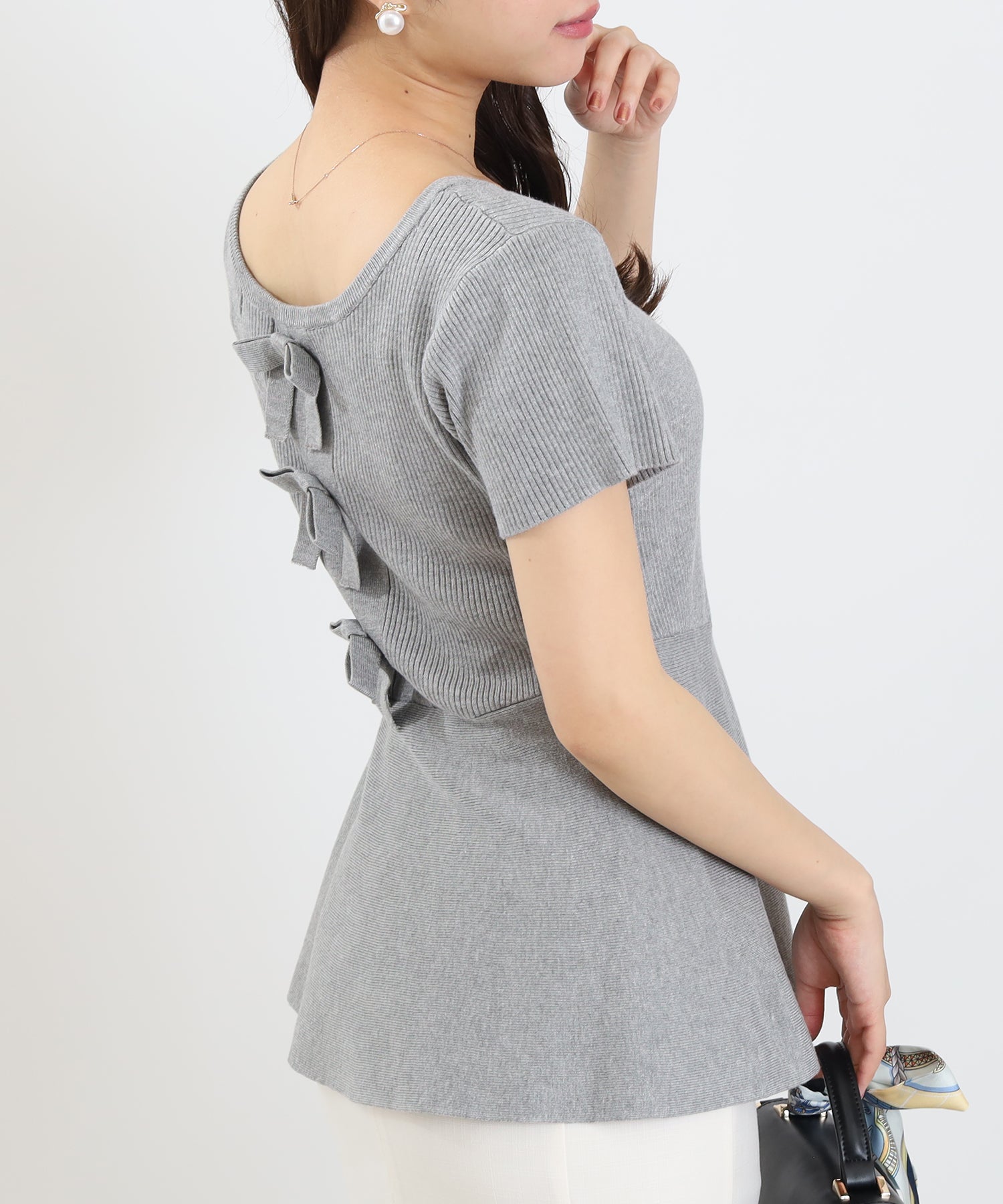 ライトグレー model:156cm 着用サイズ:M