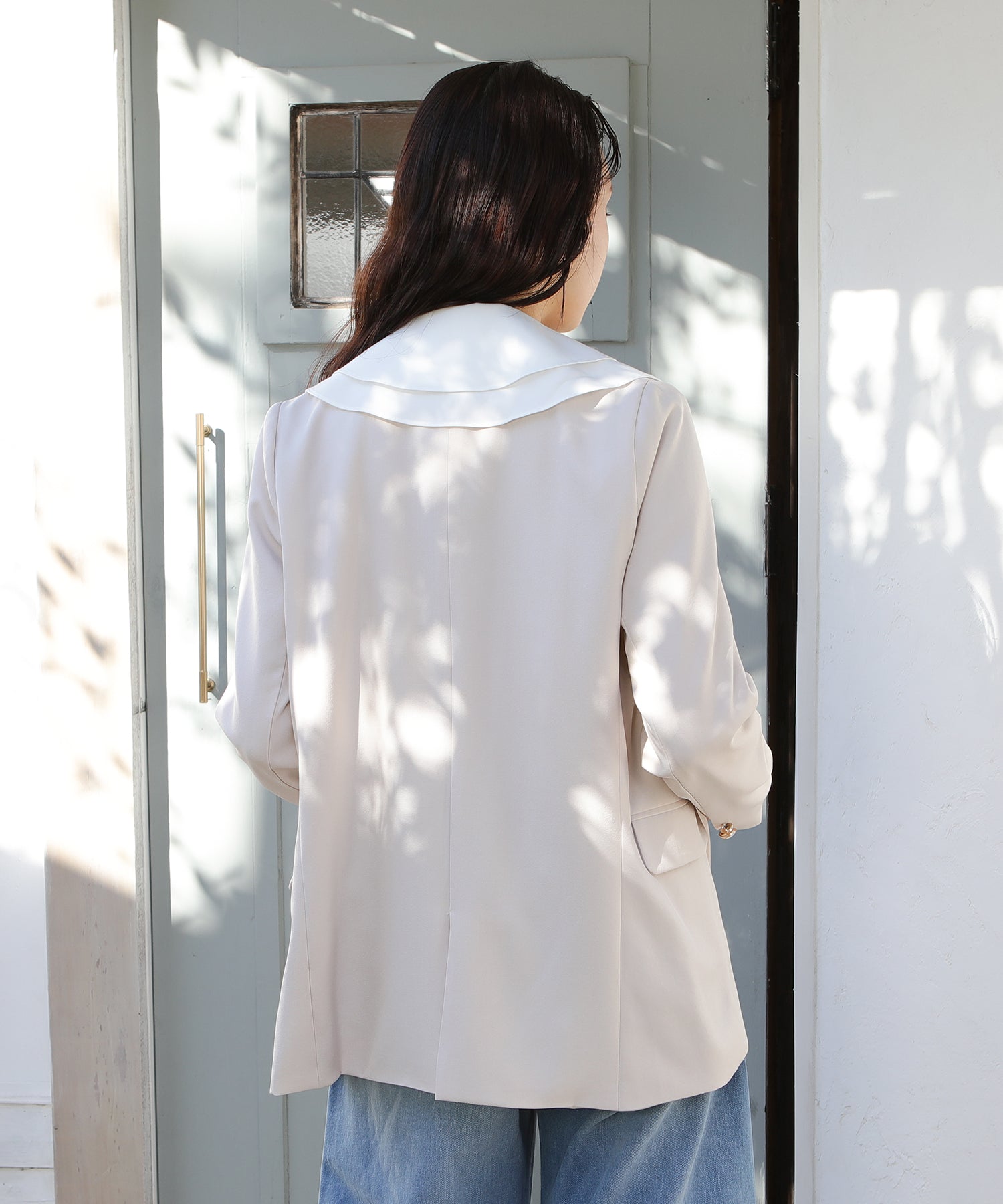 ピンクベージュ model:171 着用サイズ:M