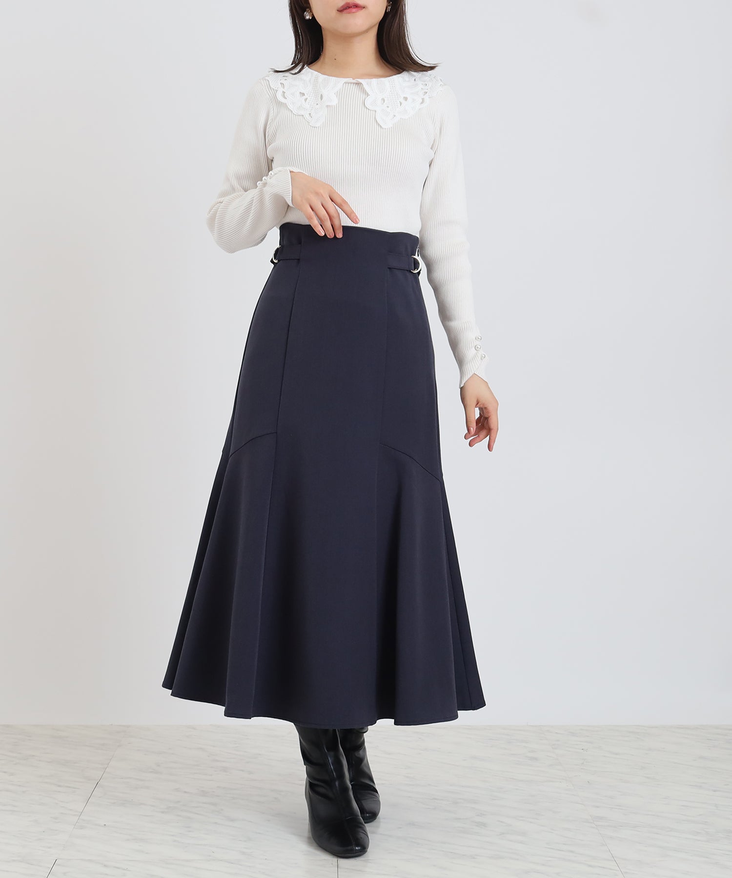 ネイビー model:156㎝ 着用サイズ:S