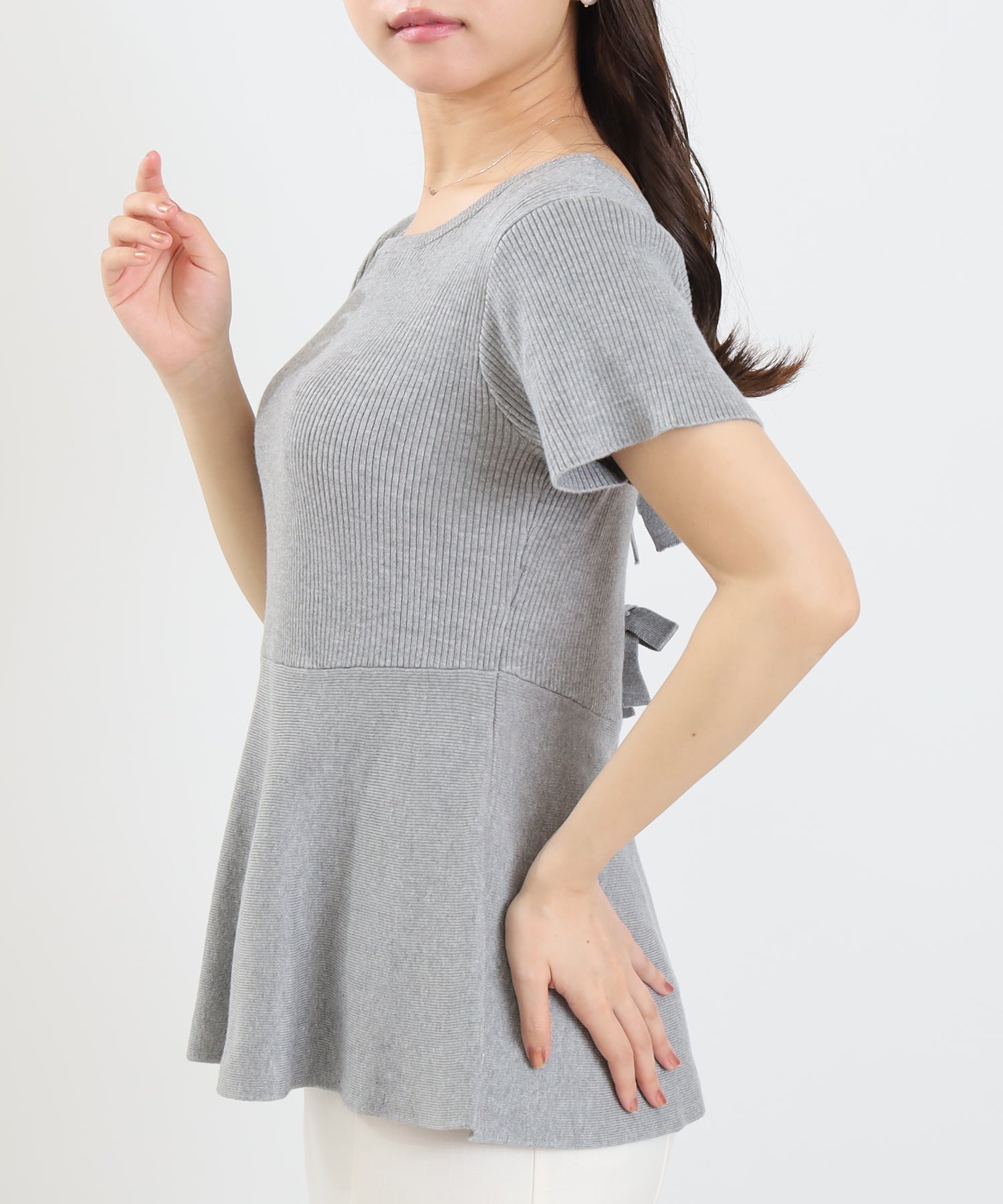 ライトグレー model:156cm 着用サイズ:M