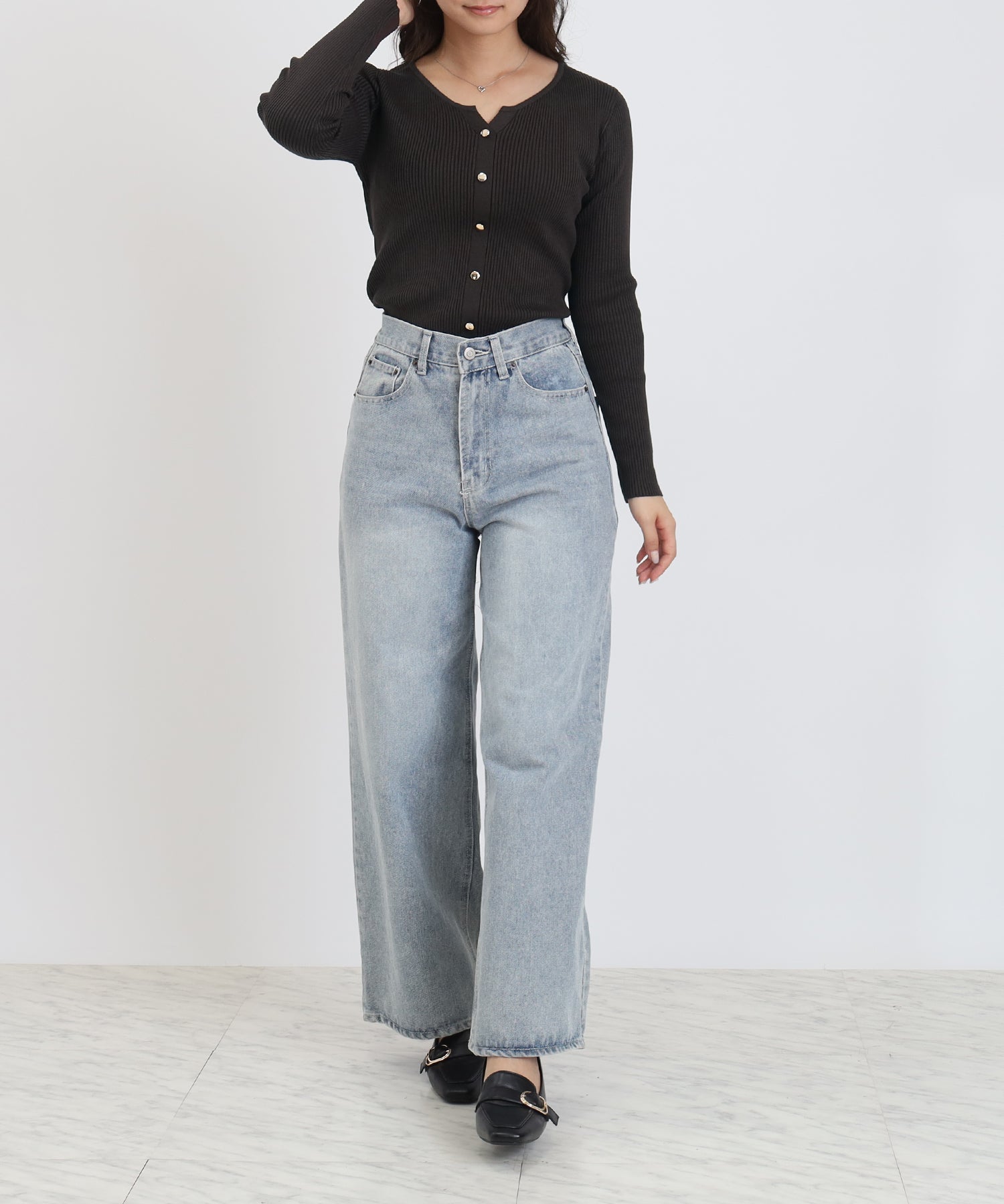 ブラウン model:160 着用サイズ:M