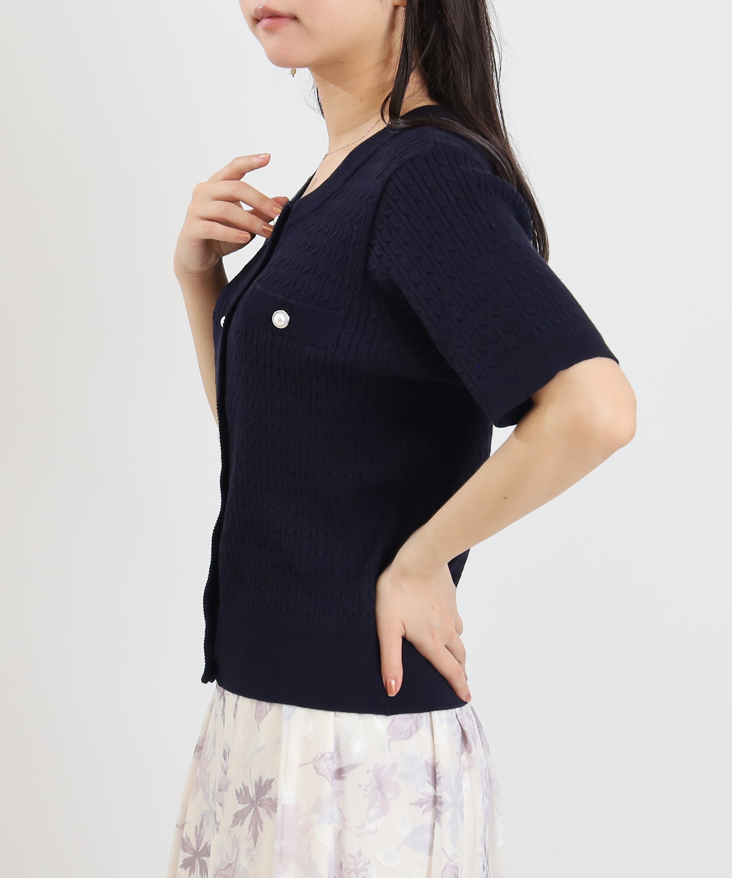 ネイビー model:156cm 着用サイズ:M
