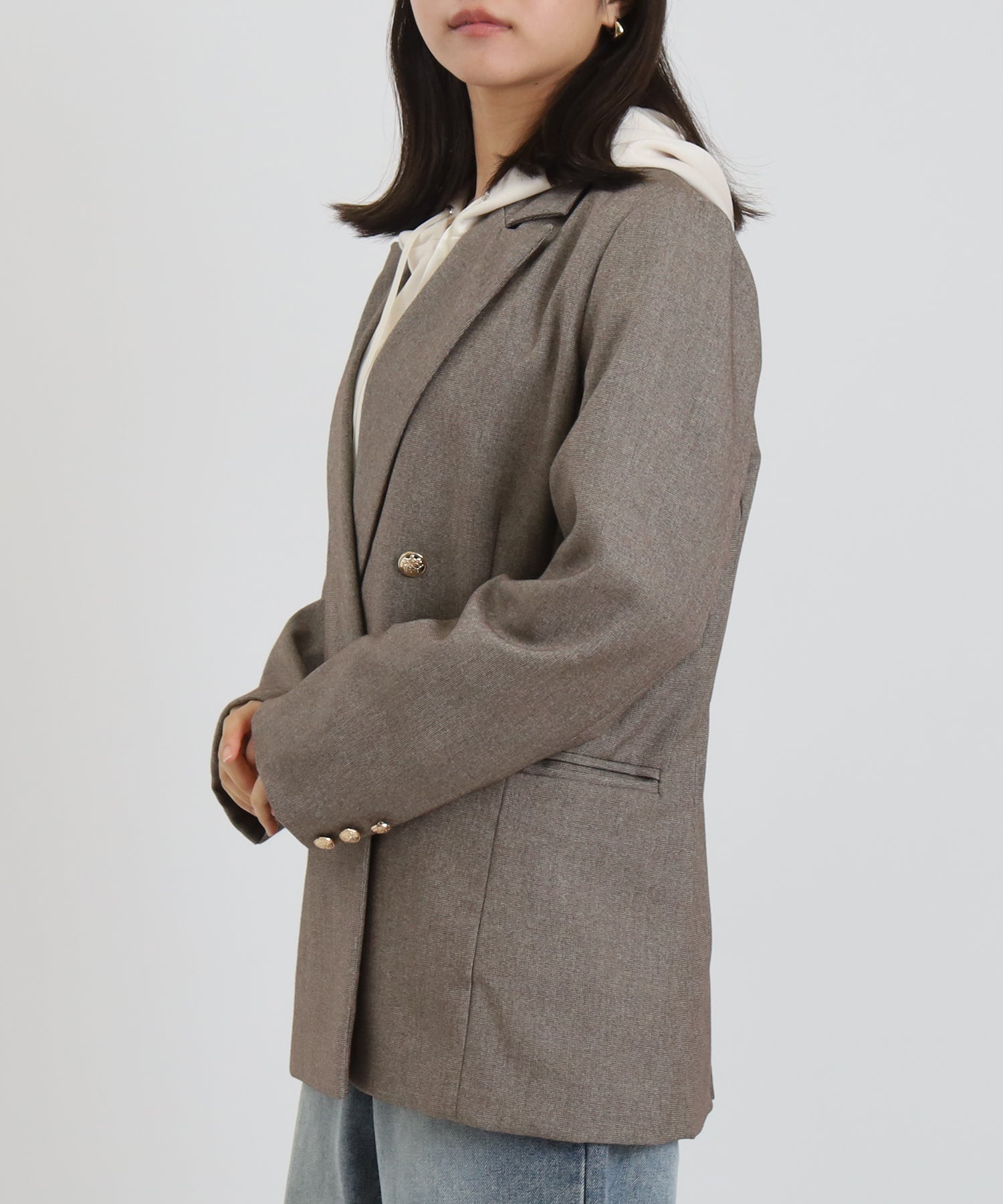 ブラウン model:156 着用サイズ:S