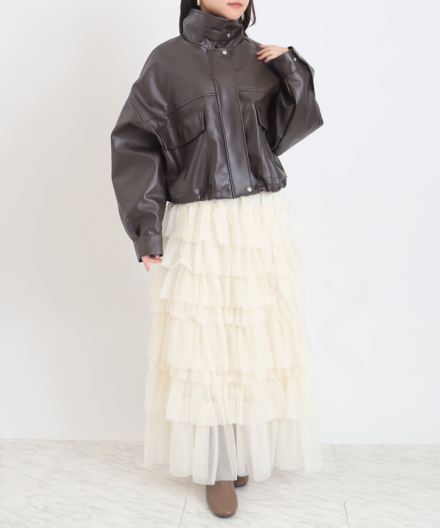 ブラウン model:156cm 着用サイズ:M