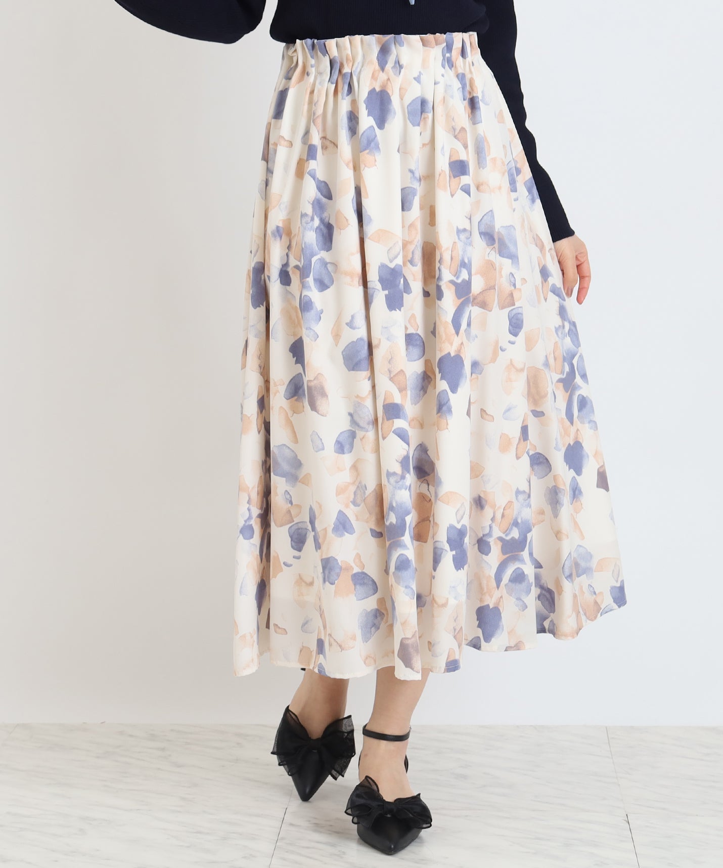 オレンジ系(水彩) model:156 着用サイズ:S