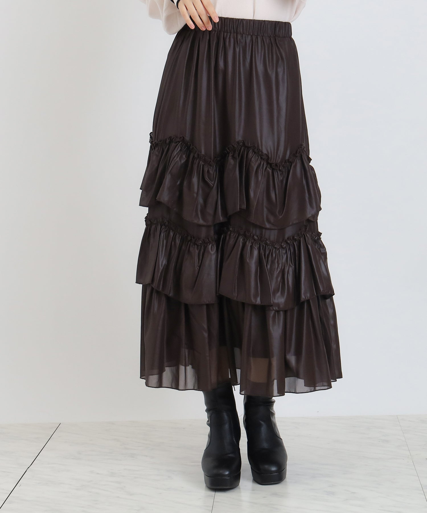 ブラウン model:156 着用サイズ:M