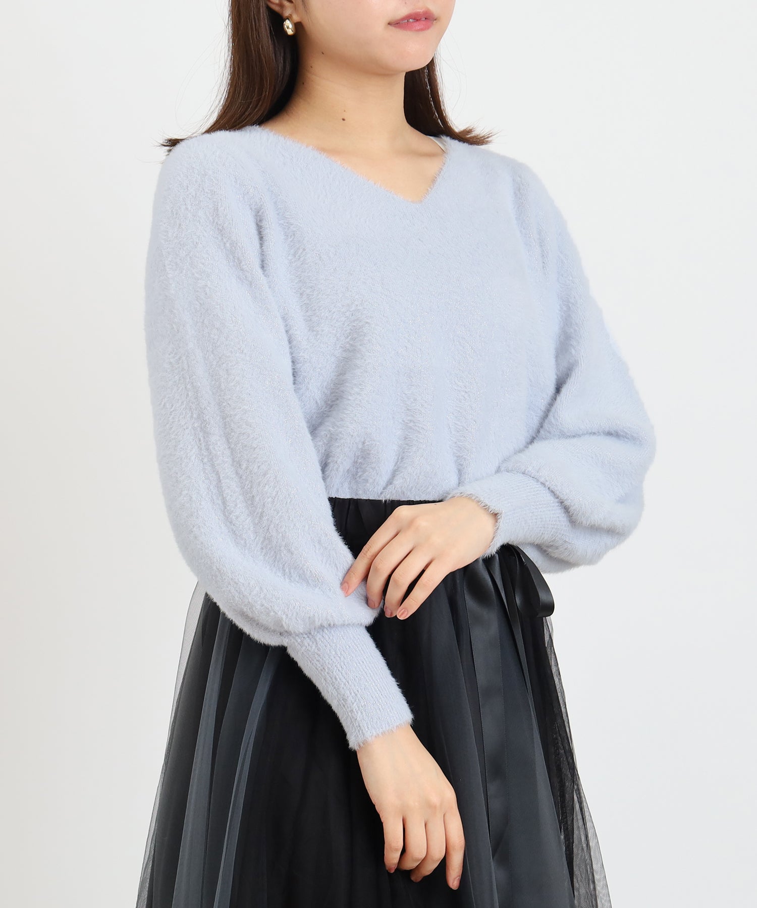 ブルー model:156 着用サイズ:M