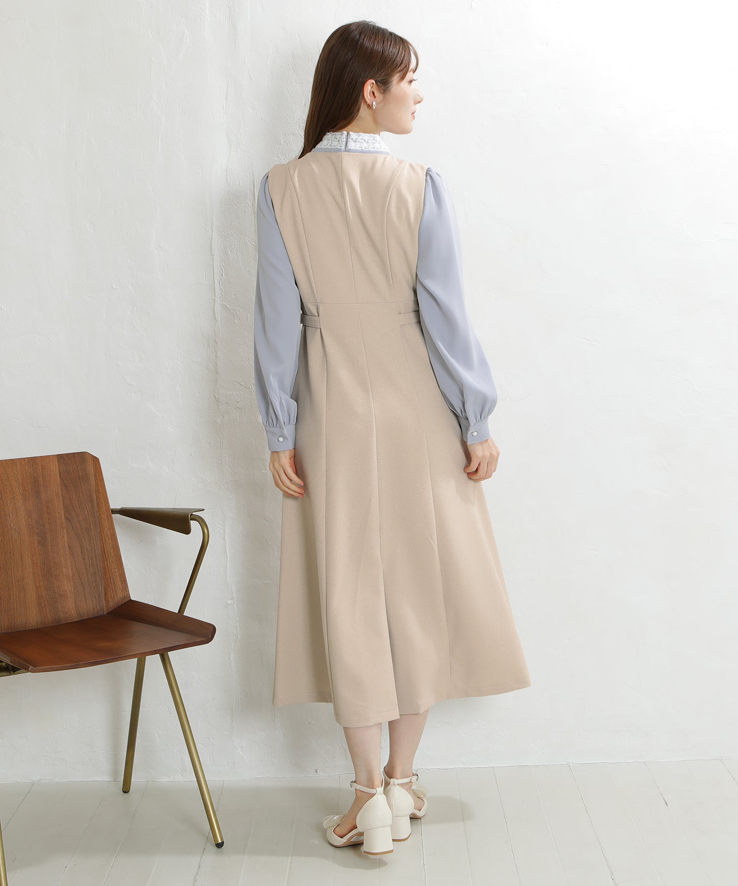 ベージュ model:163cm 着用サイズ:M