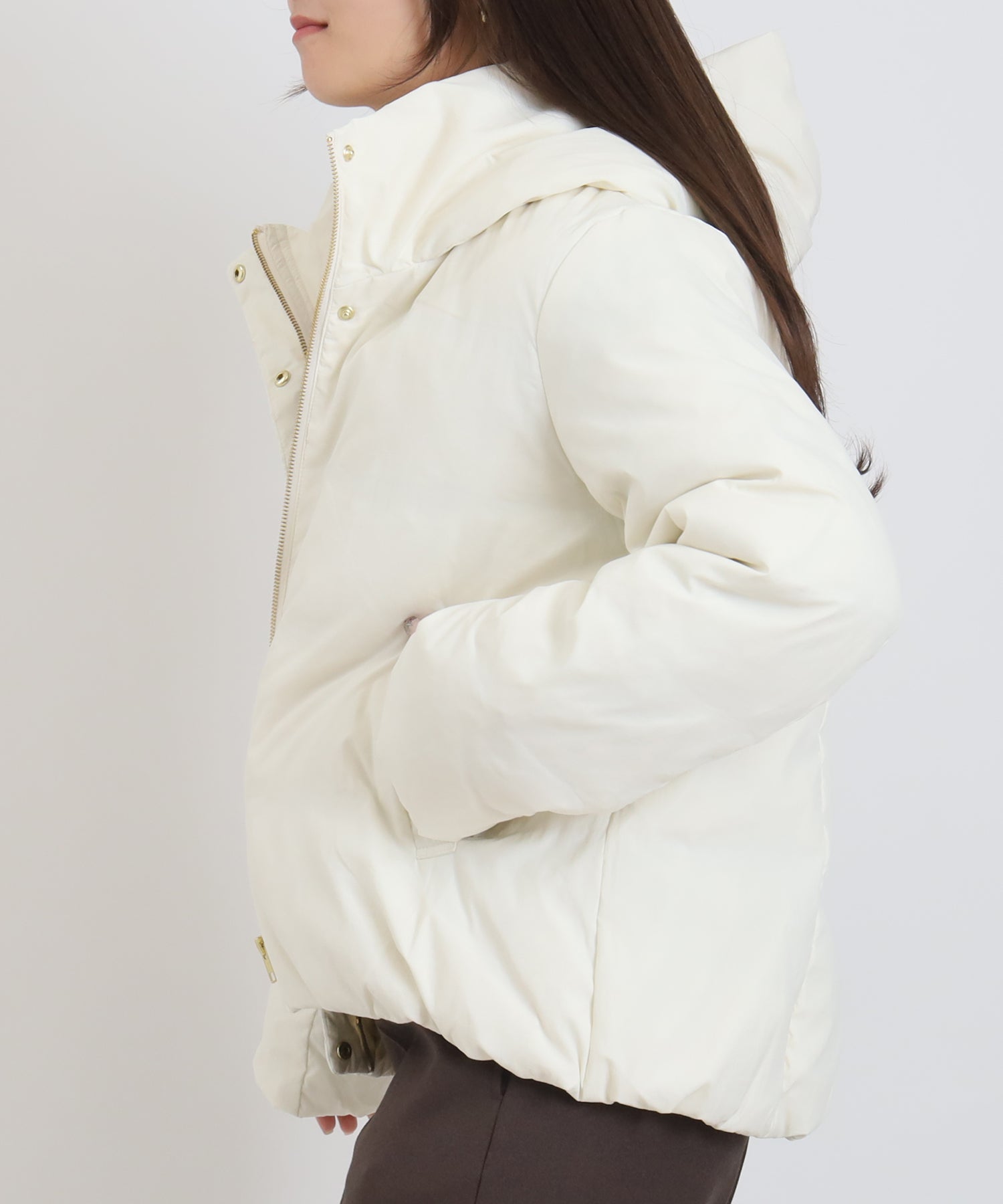 ベージュ model:160 着用サイズ:M