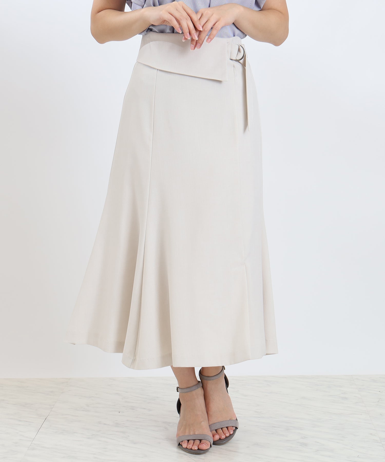ベージュ model:160cm 着用サイズ:M