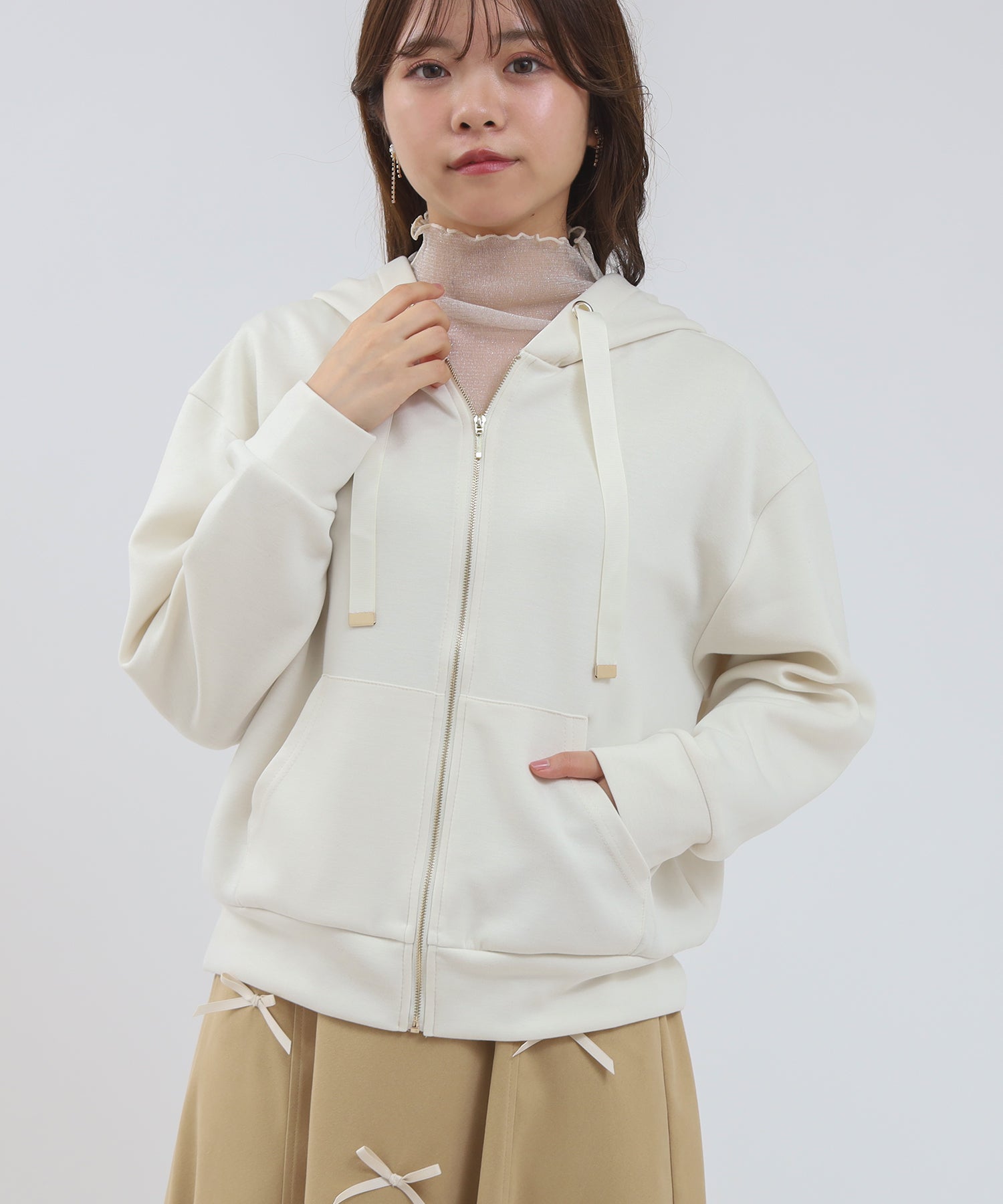 ホワイト model:155 着用サイズ:M