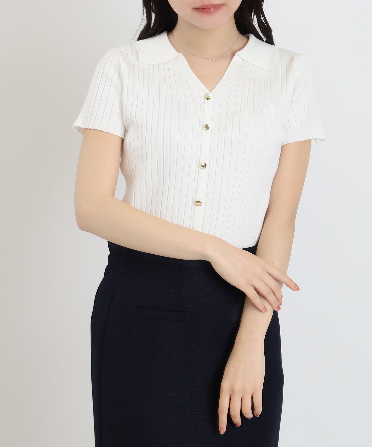ホワイト model:156 着用サイズ:M