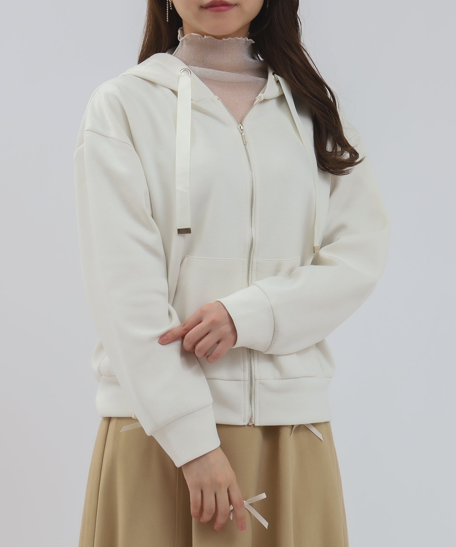 ホワイト model:155 着用サイズ:M