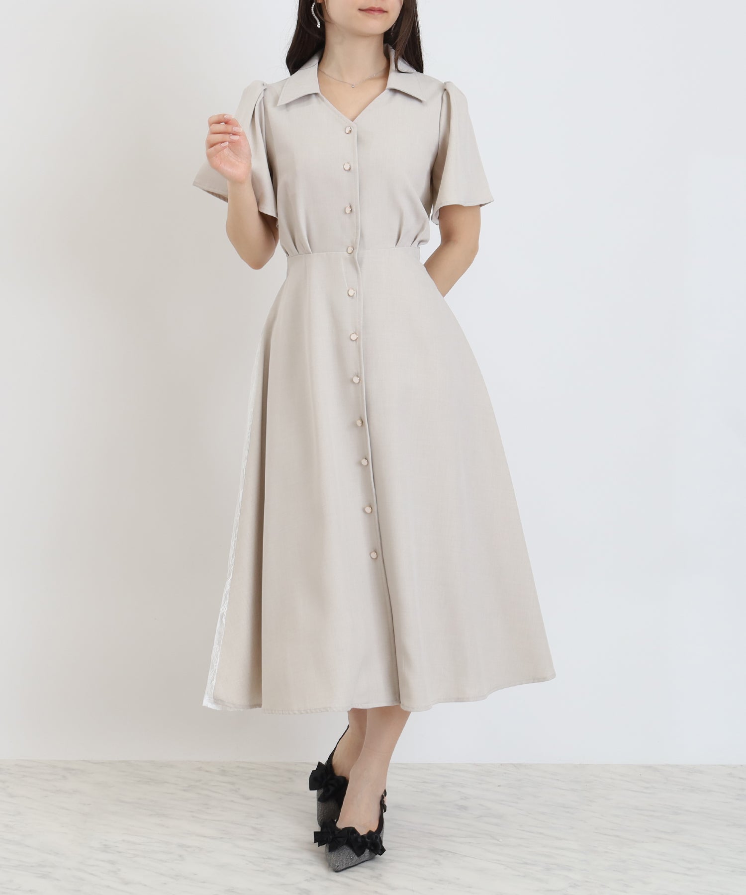 グレージュ model:160 着用サイズ:M