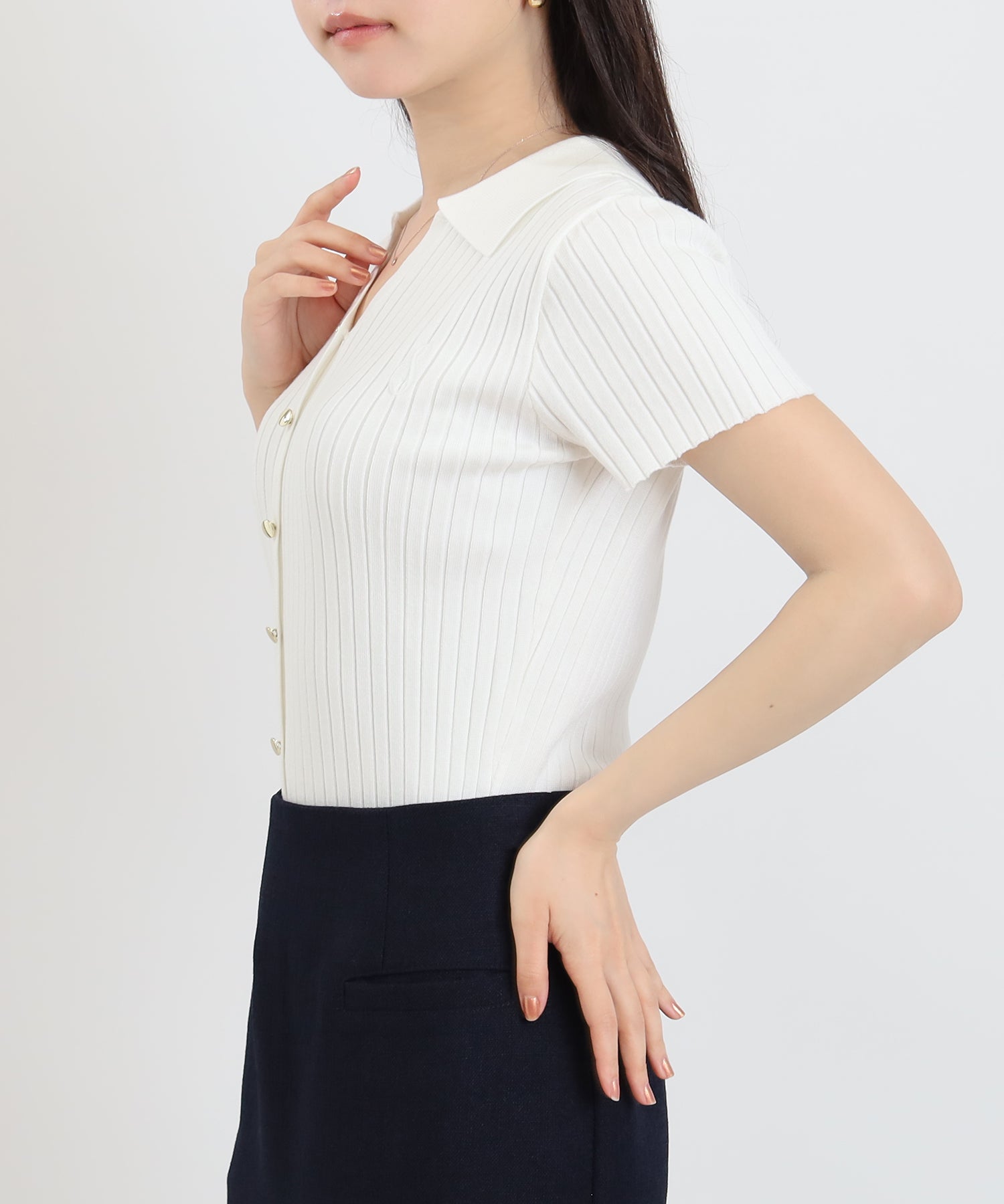 ホワイト model:156 着用サイズ:M