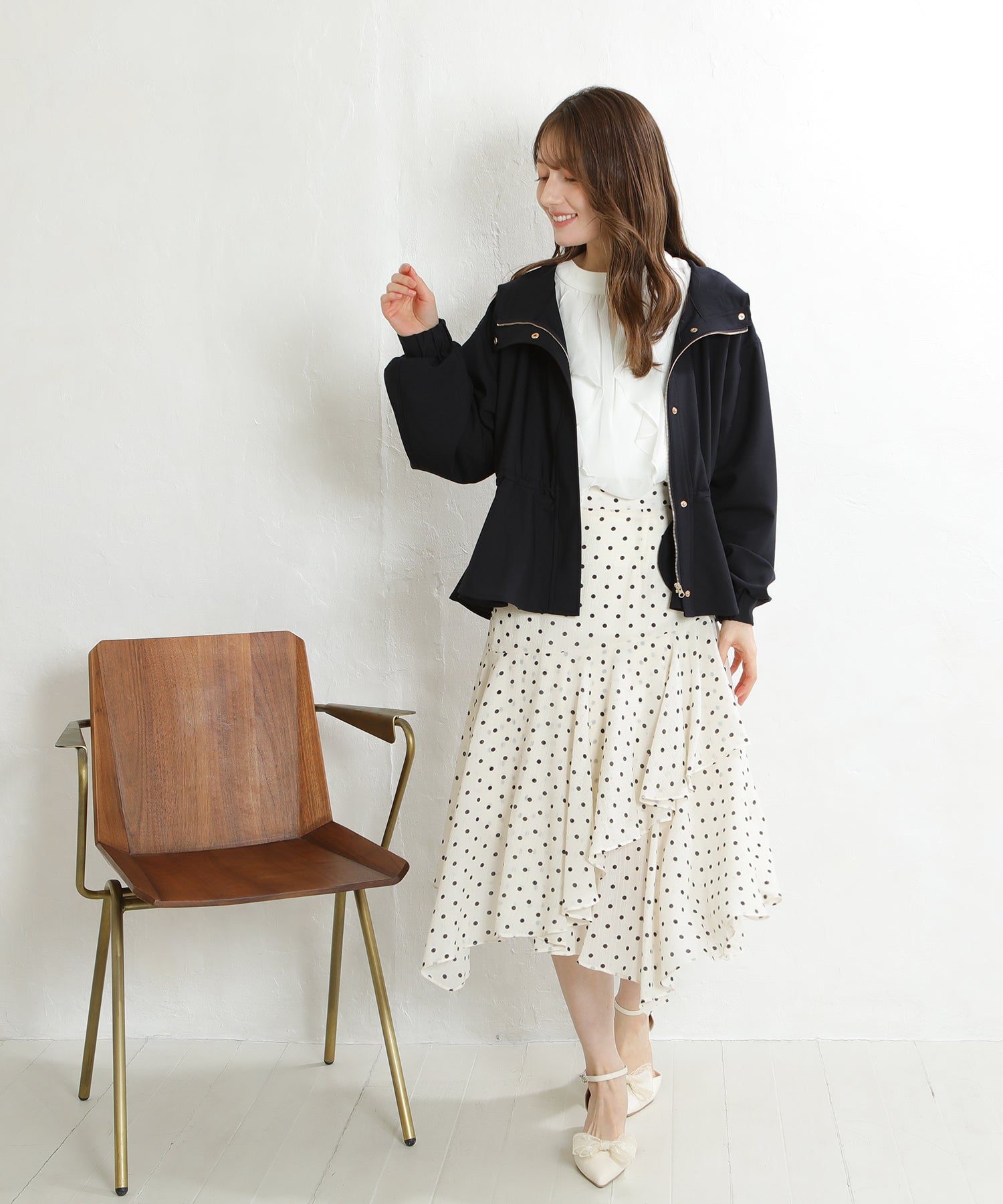 ネイビー model:163 着用サイズ:M