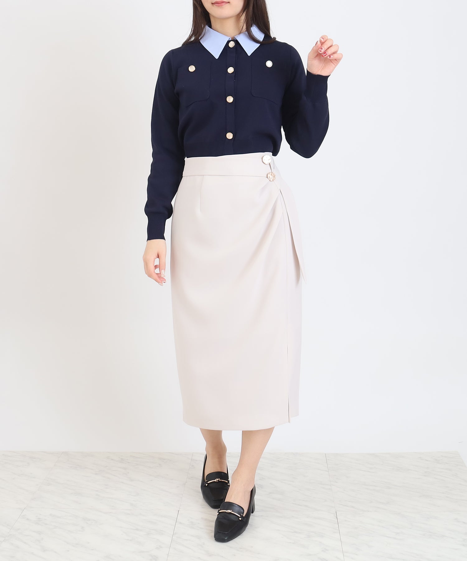 ネイビー model:160 着用サイズ:M