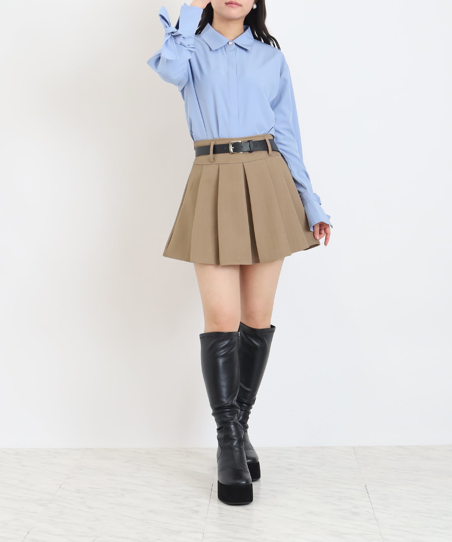 ベージュ model:156 着用サイズ:M