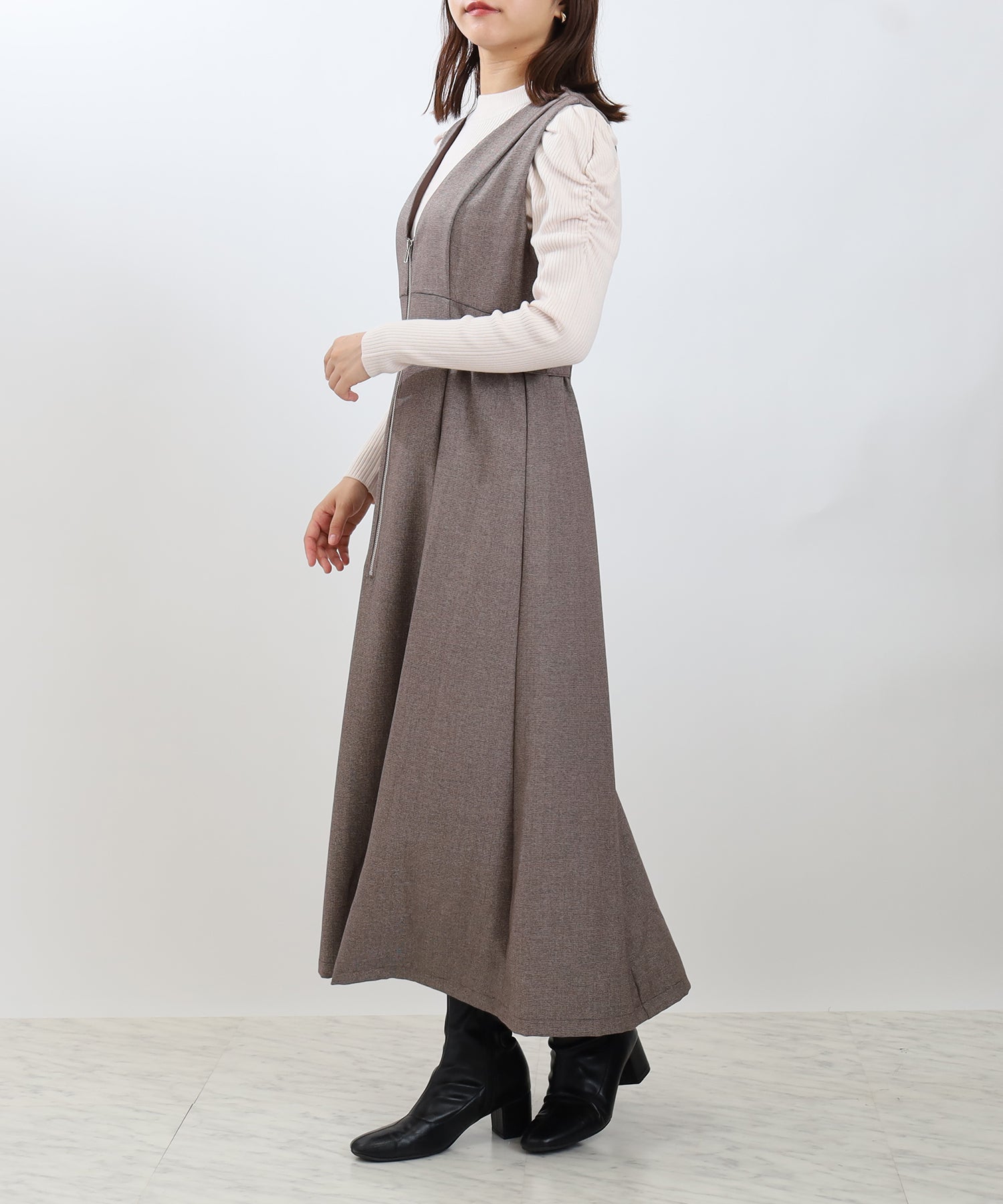 ブラウン model:156 着用サイズ:M