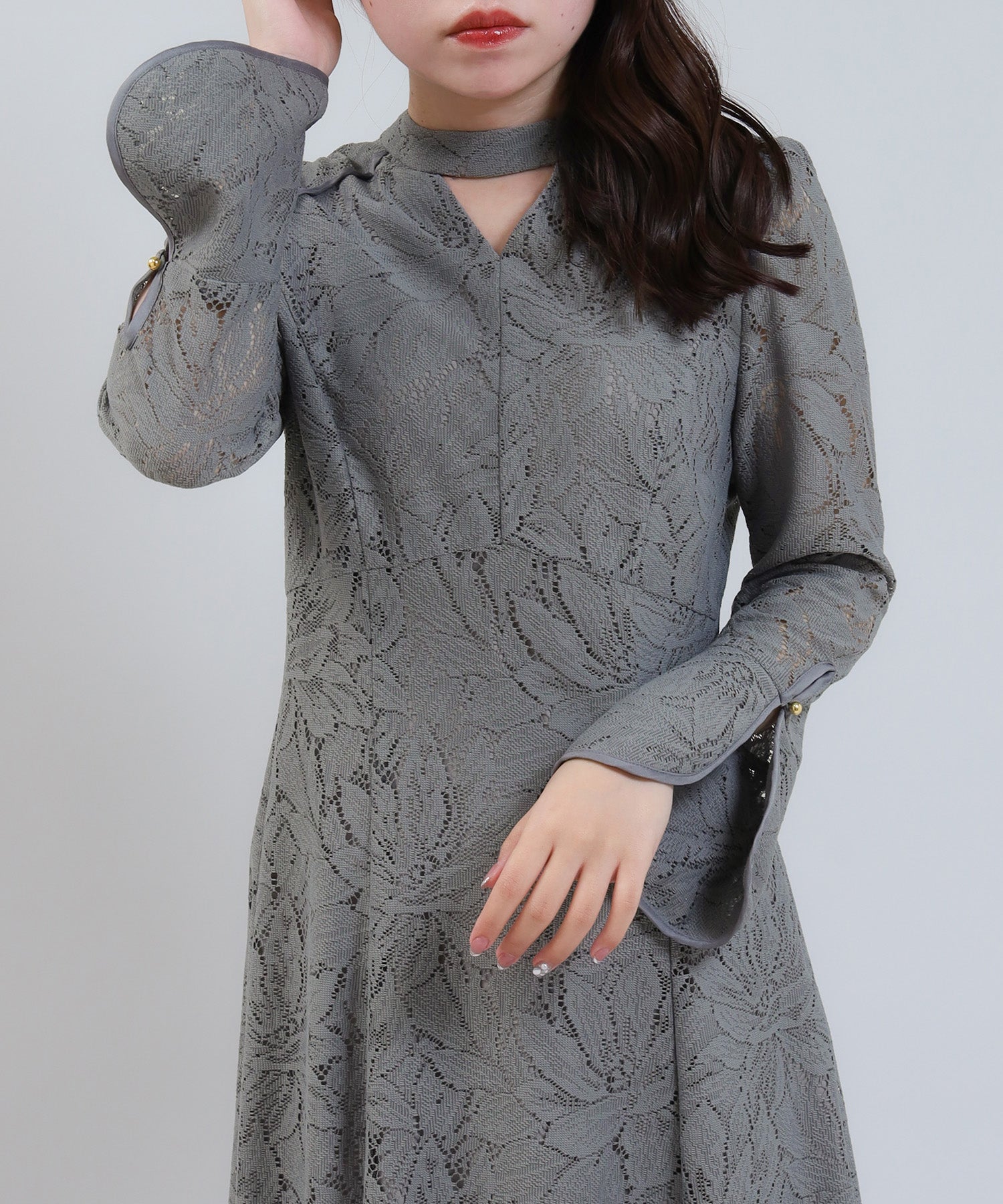 ライトグレー model:156cm/骨格ストレート 着用サイズ:M