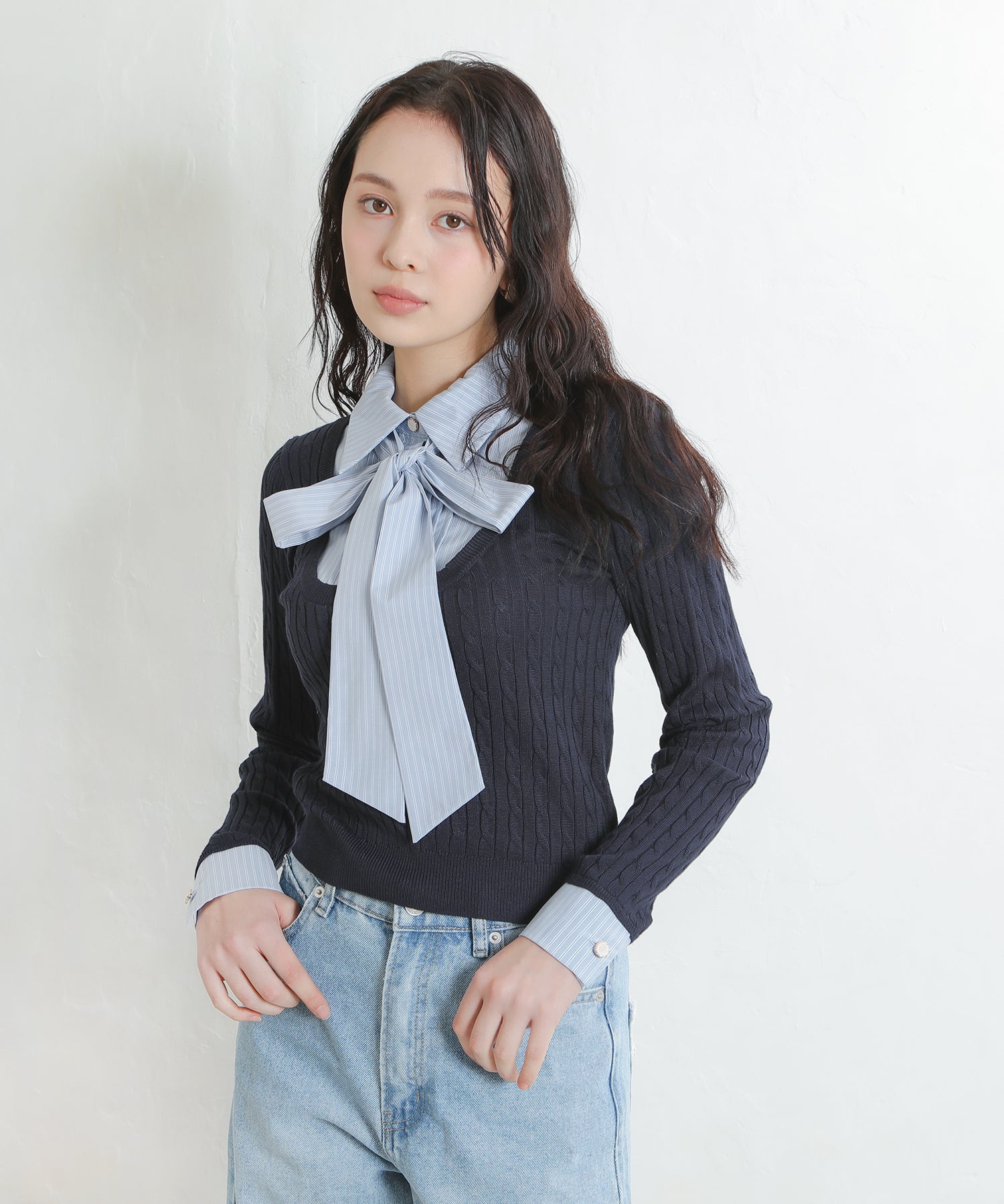 ネイビー model:171㎝ 着用サイズ:M