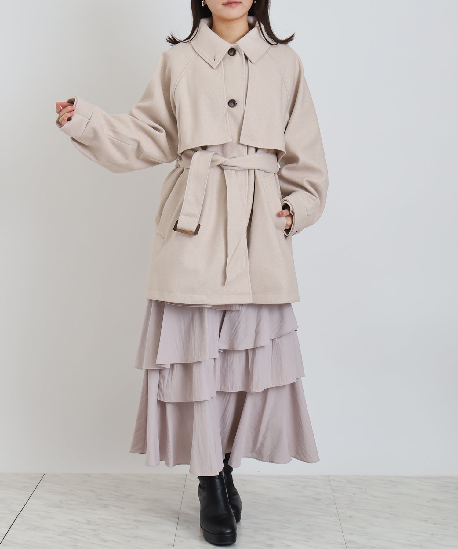 アイボリー model:156cm 着用サイズ:M