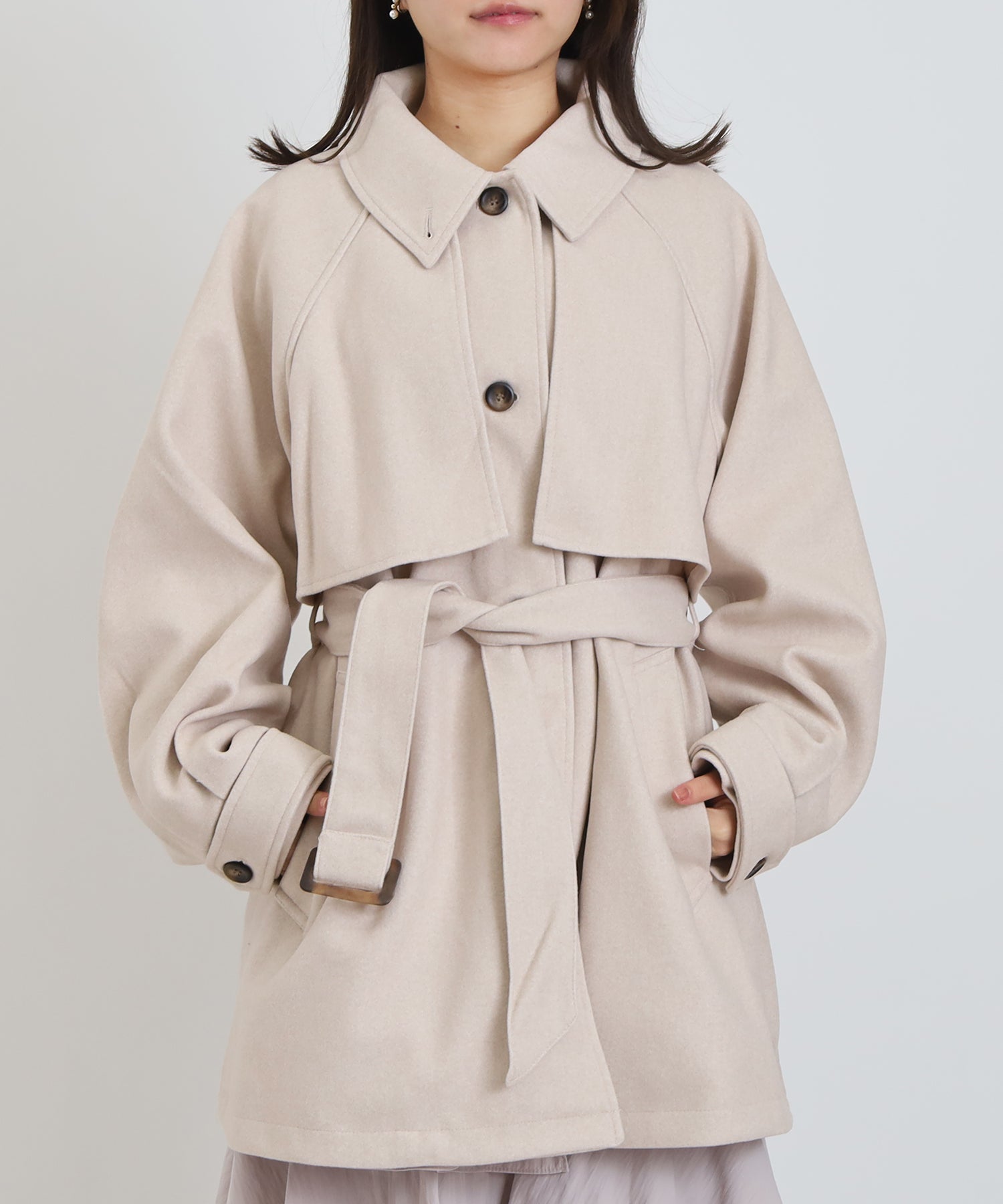 アイボリー model:156cm 着用サイズ:M