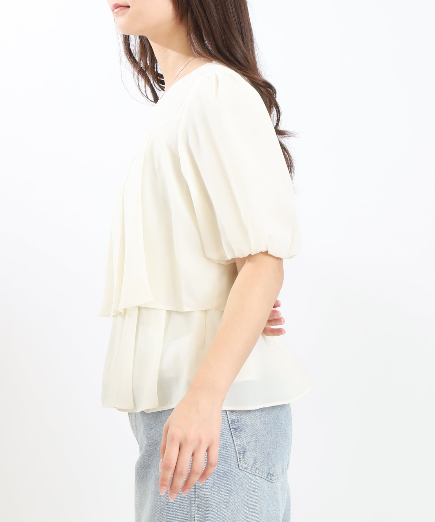 ベージュ MODEL:160 着用サイズ:M