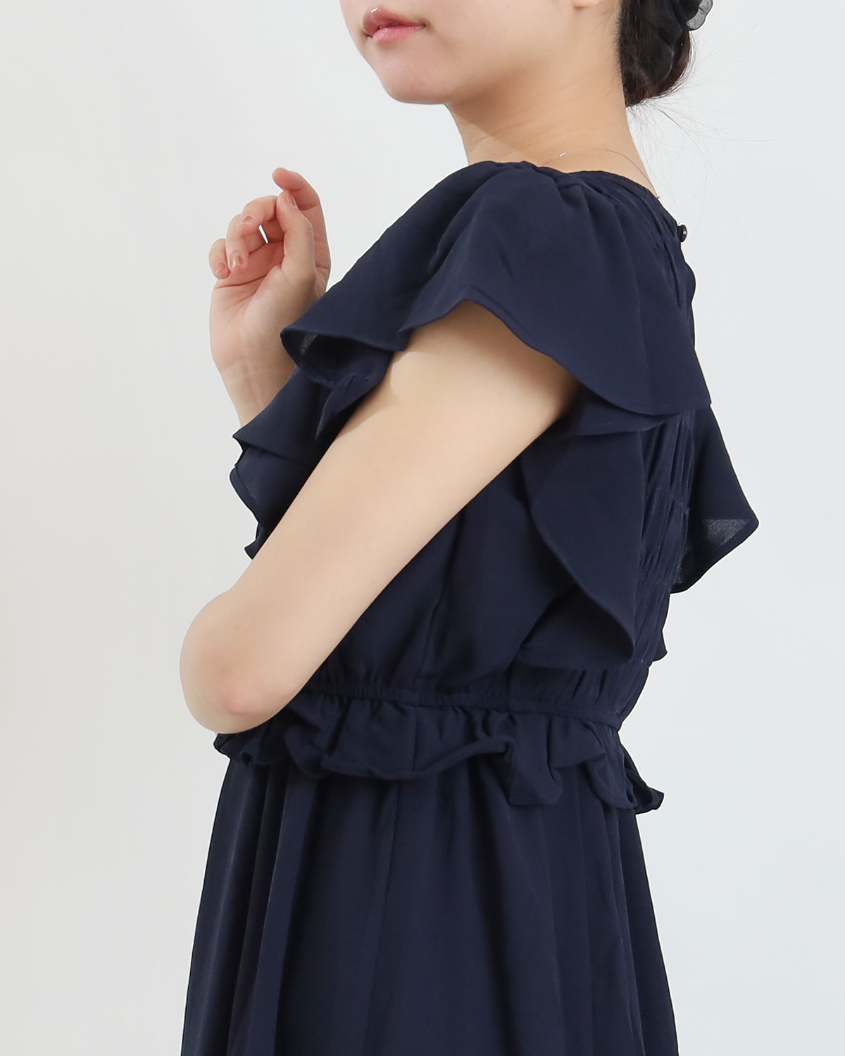 ネイビー(無地)model:156㎝ 着用サイズ:M