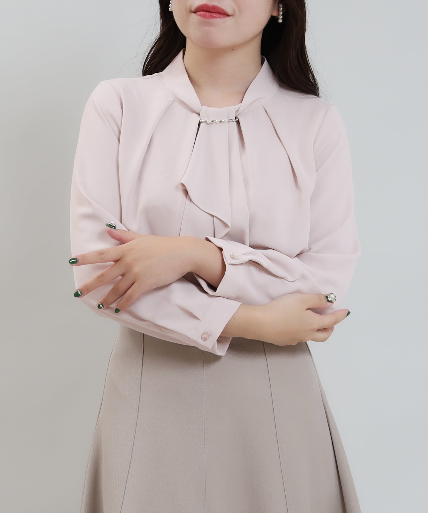 ピンクベージュ model:156 着用サイズ:S