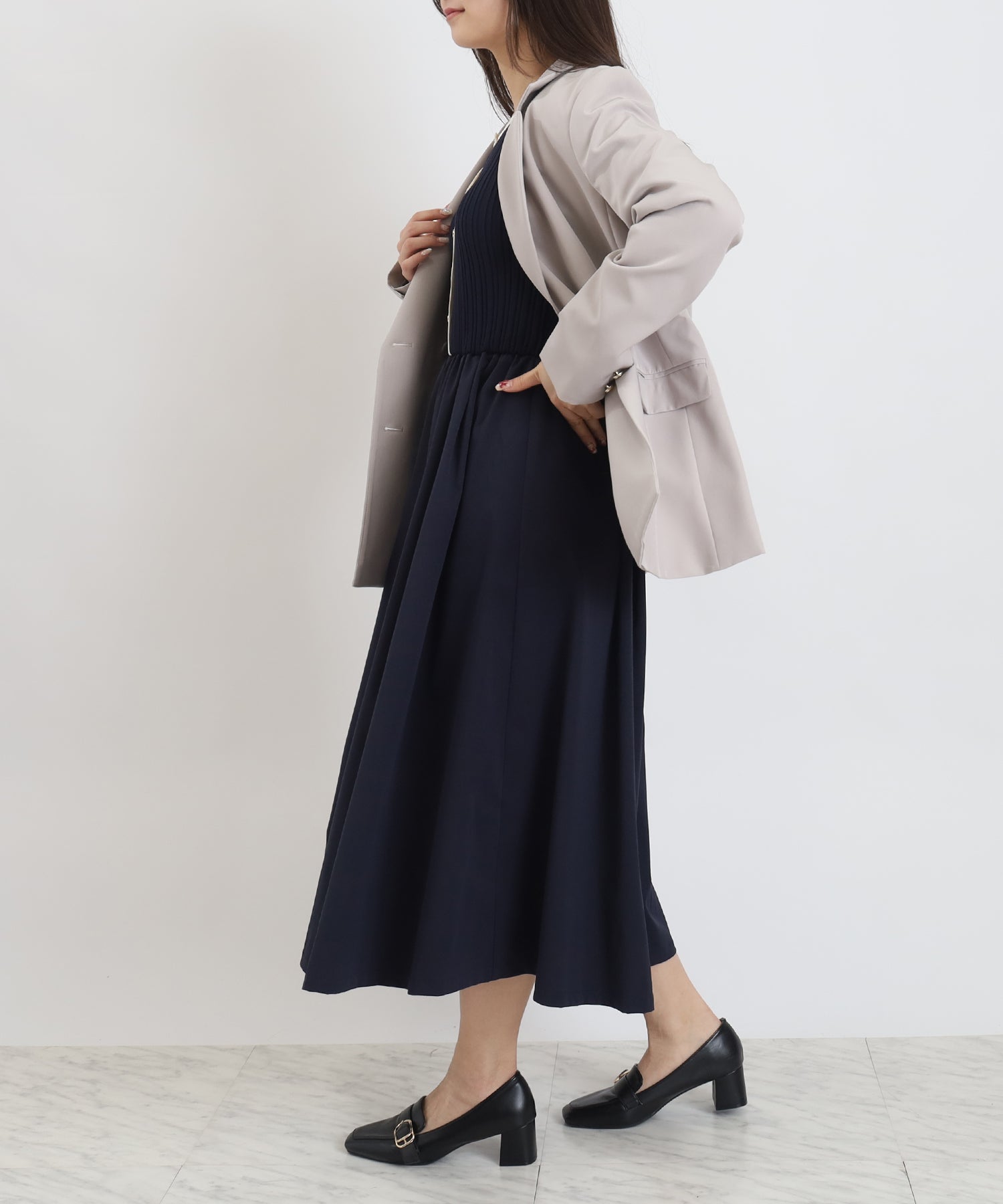 ネイビー model:160 着用サイズ:M