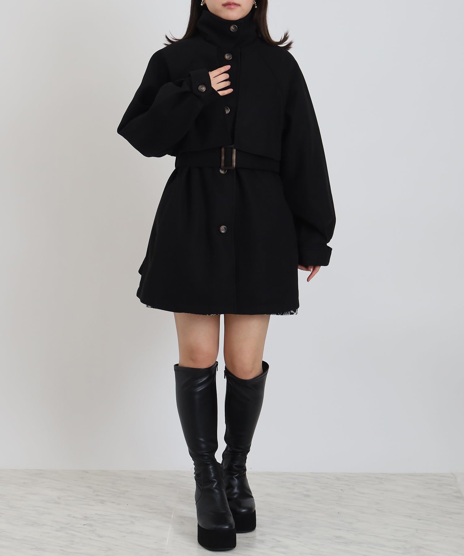 ブラック model:156cm 着用サイズ:M