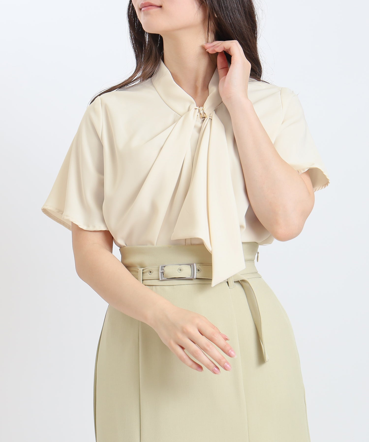 ベージュ model:160cm 着用サイズ:M