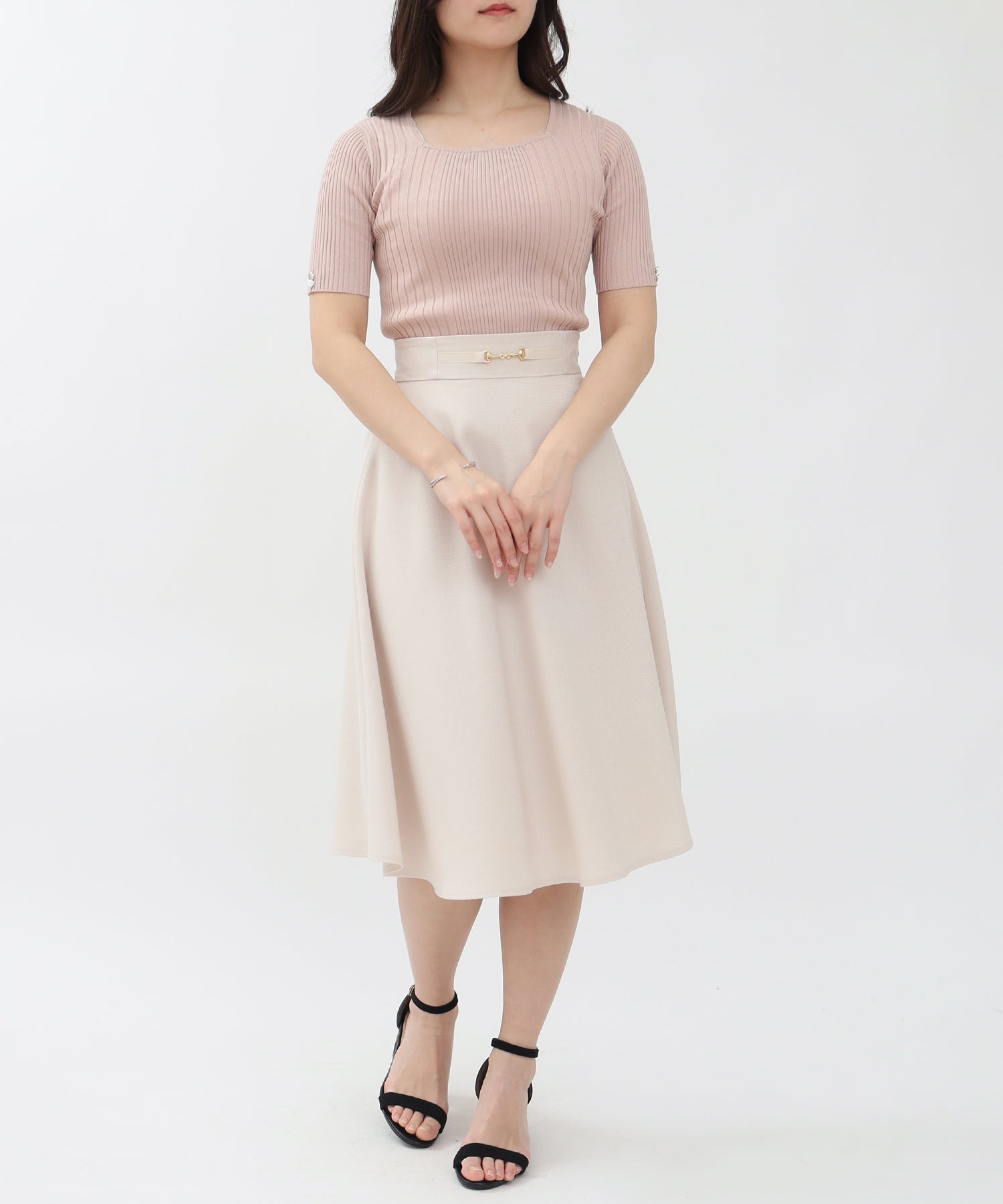 ベージュ model:160cm 着用サイズ:M