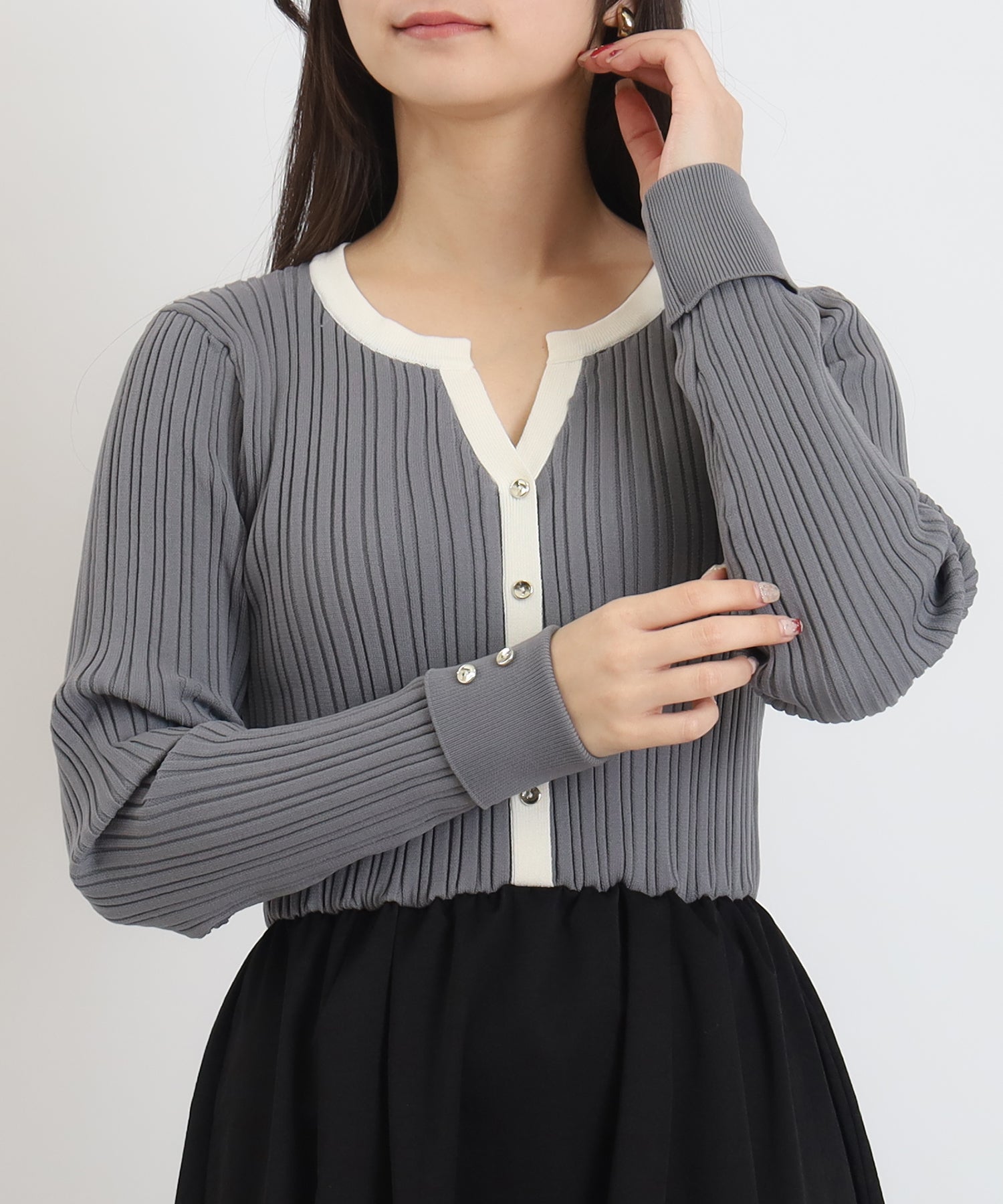 ライトグレー model:160 着用サイズ:M