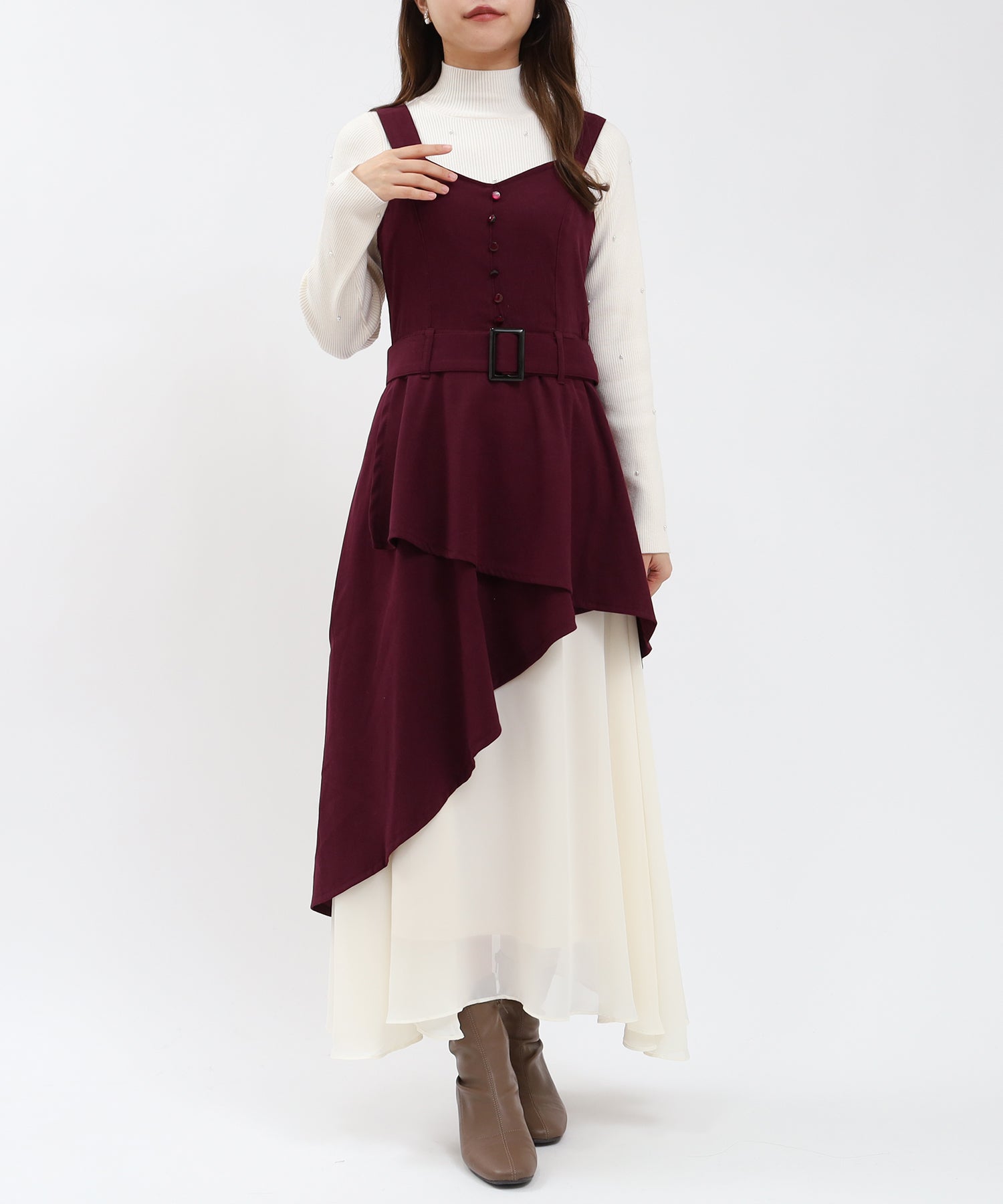ブラウン model:156 着用サイズ:M