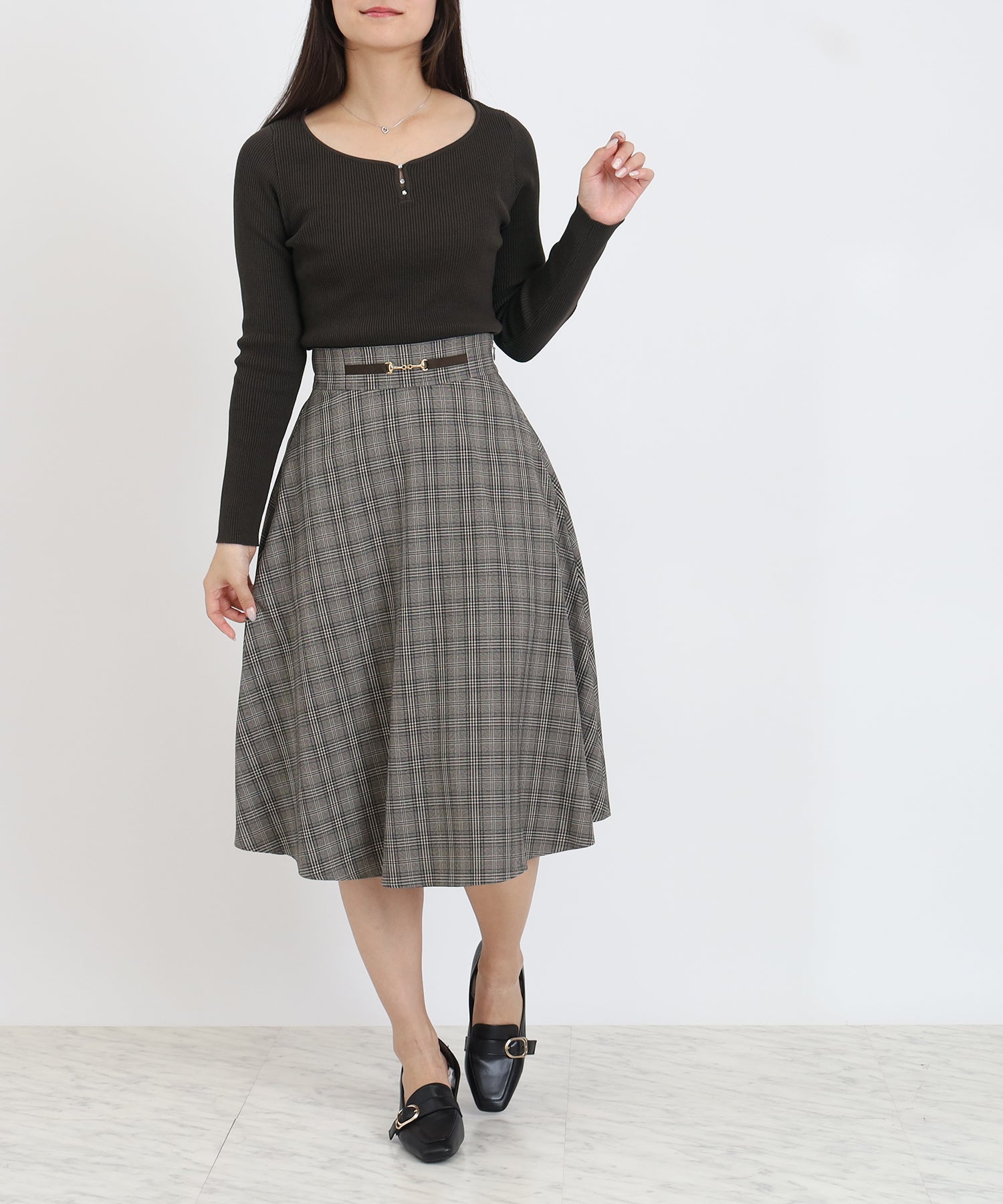 ブラウン model:160 着用サイズ:M