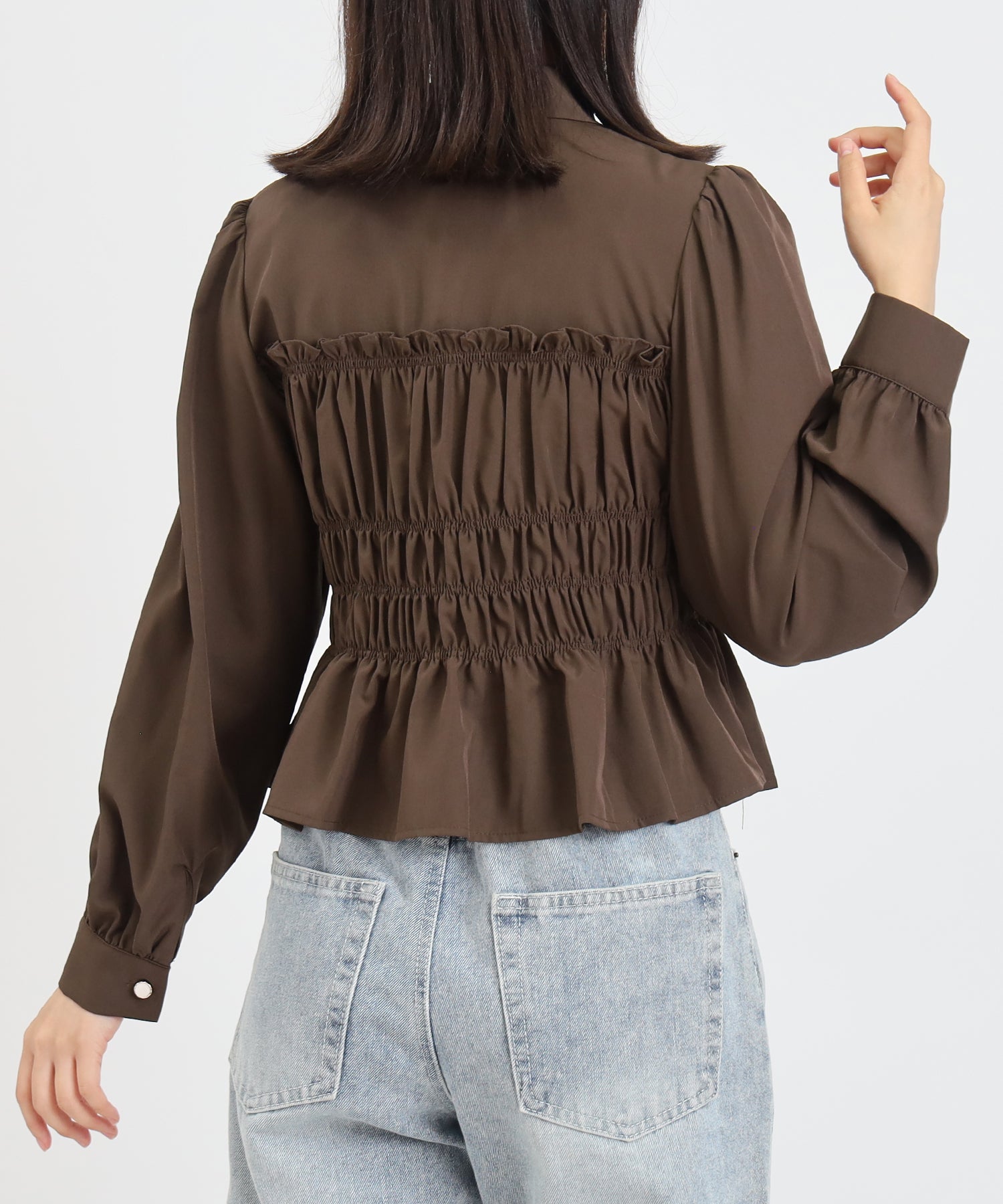 ブラウン model:156 着用サイズ:M