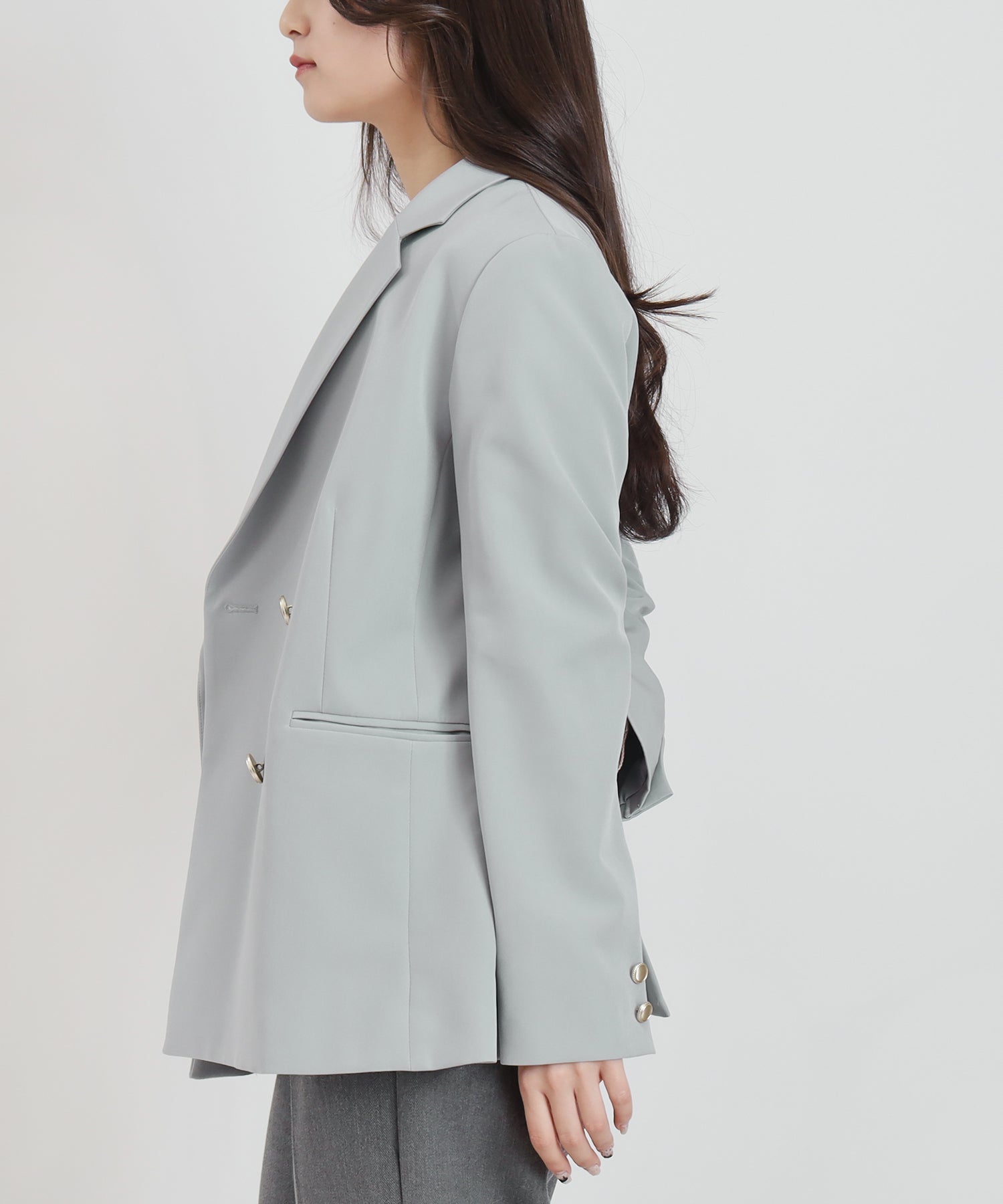 ライトグレー model:160㎝ 着用サイズ:M