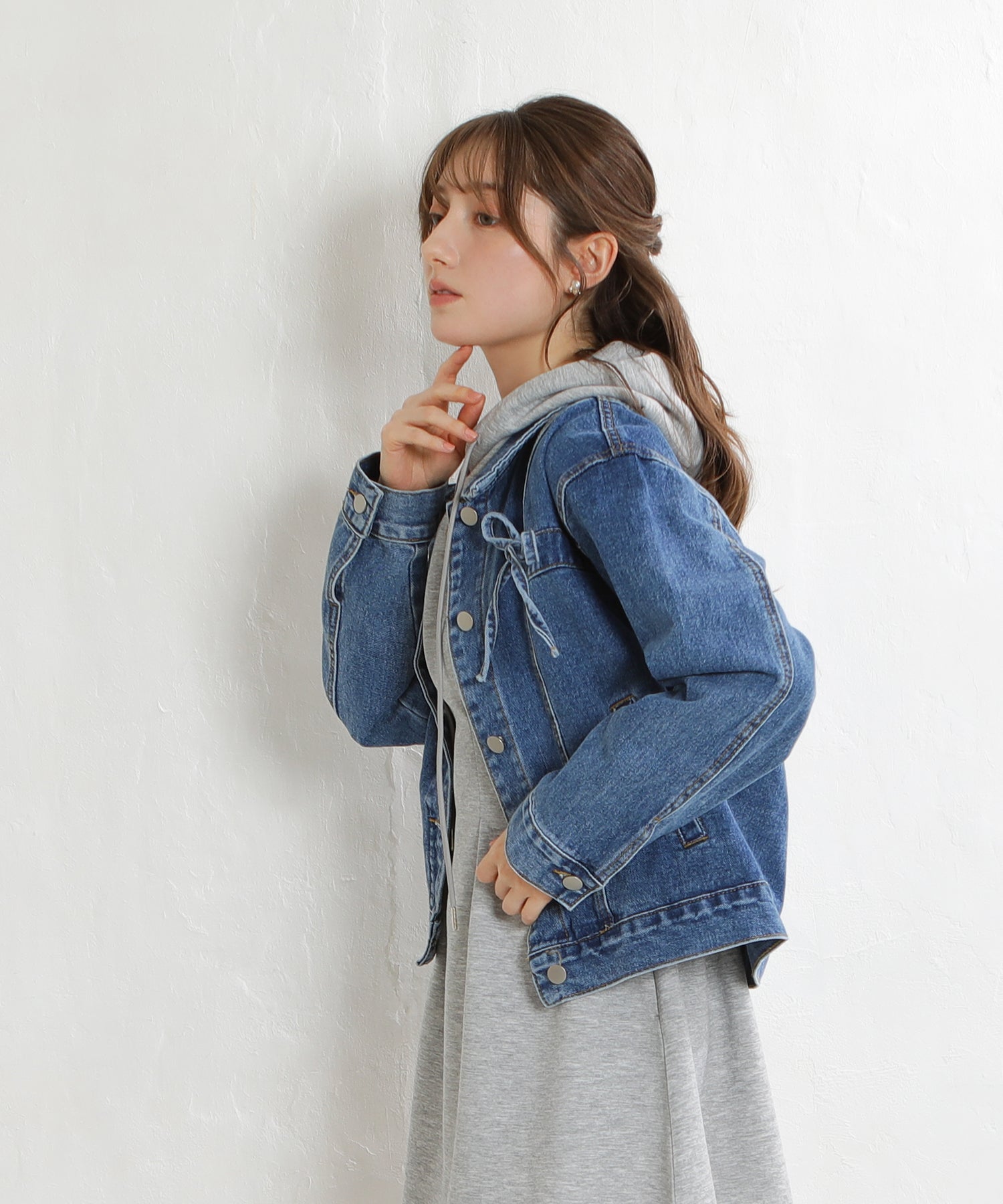 ブルー model:163 着用サイズ:M