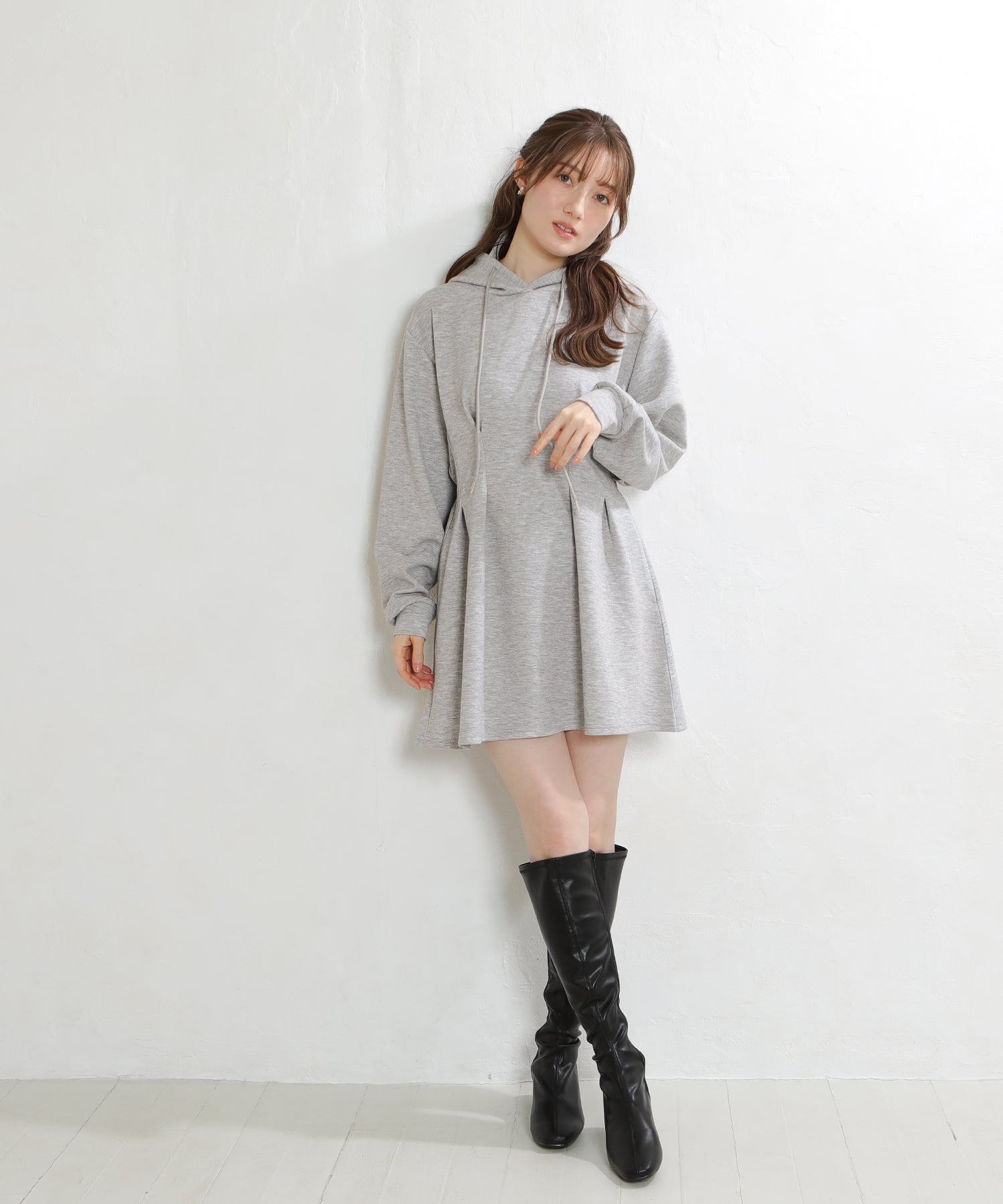 ライトグレー model:163 着用サイズ:M