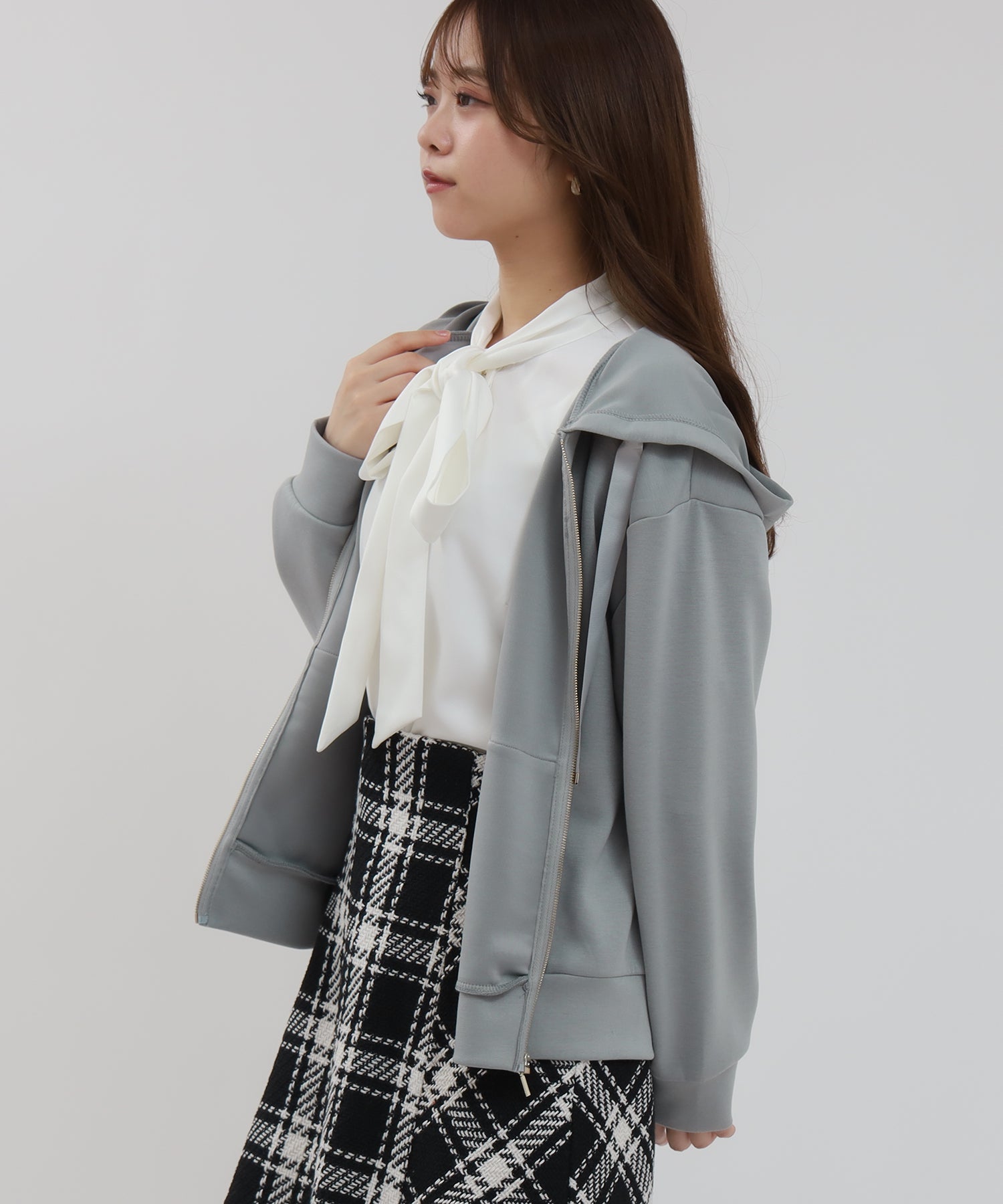 ブルー model:155 着用サイズ:M