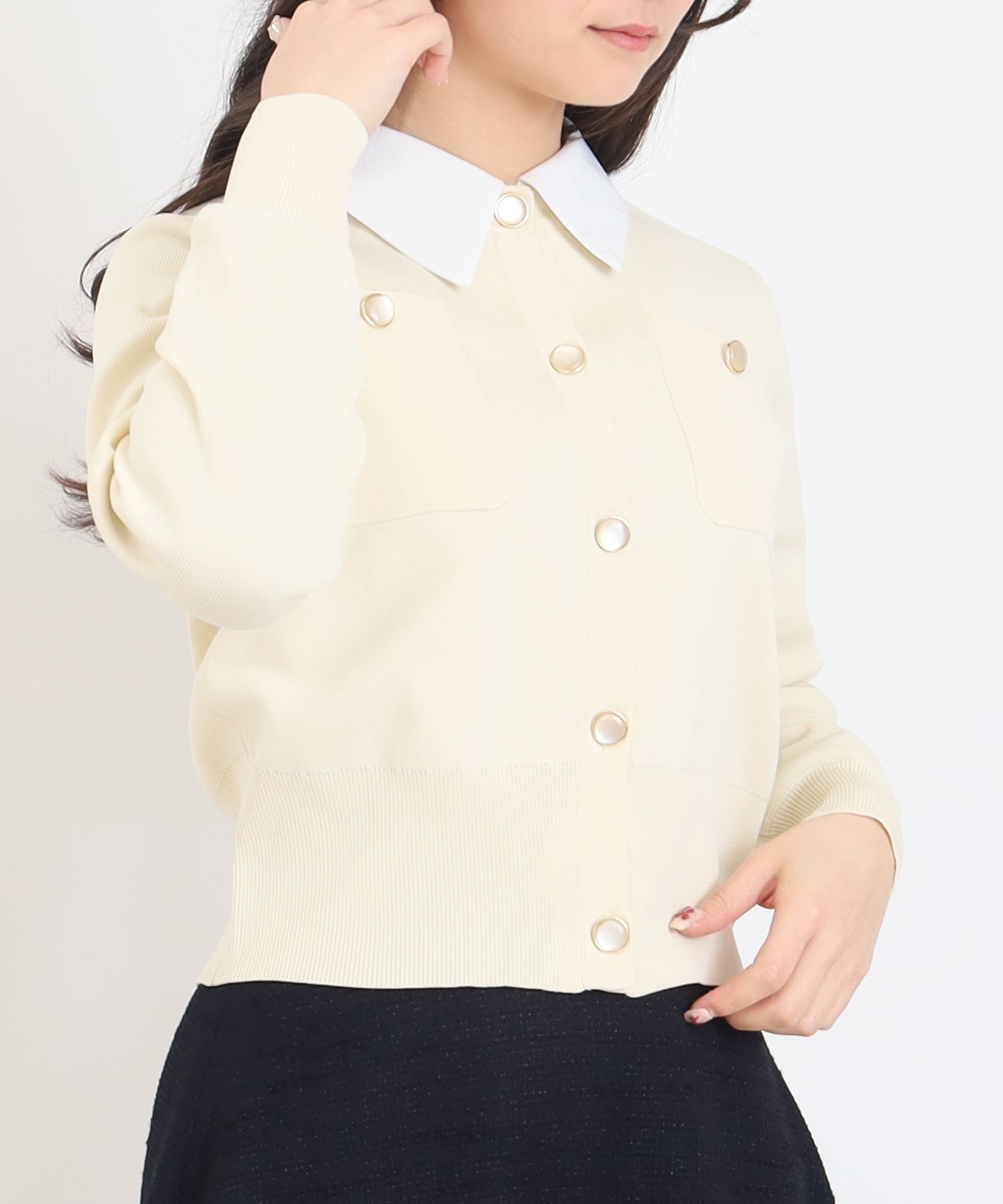 アイボリー model:160 着用サイズ:M