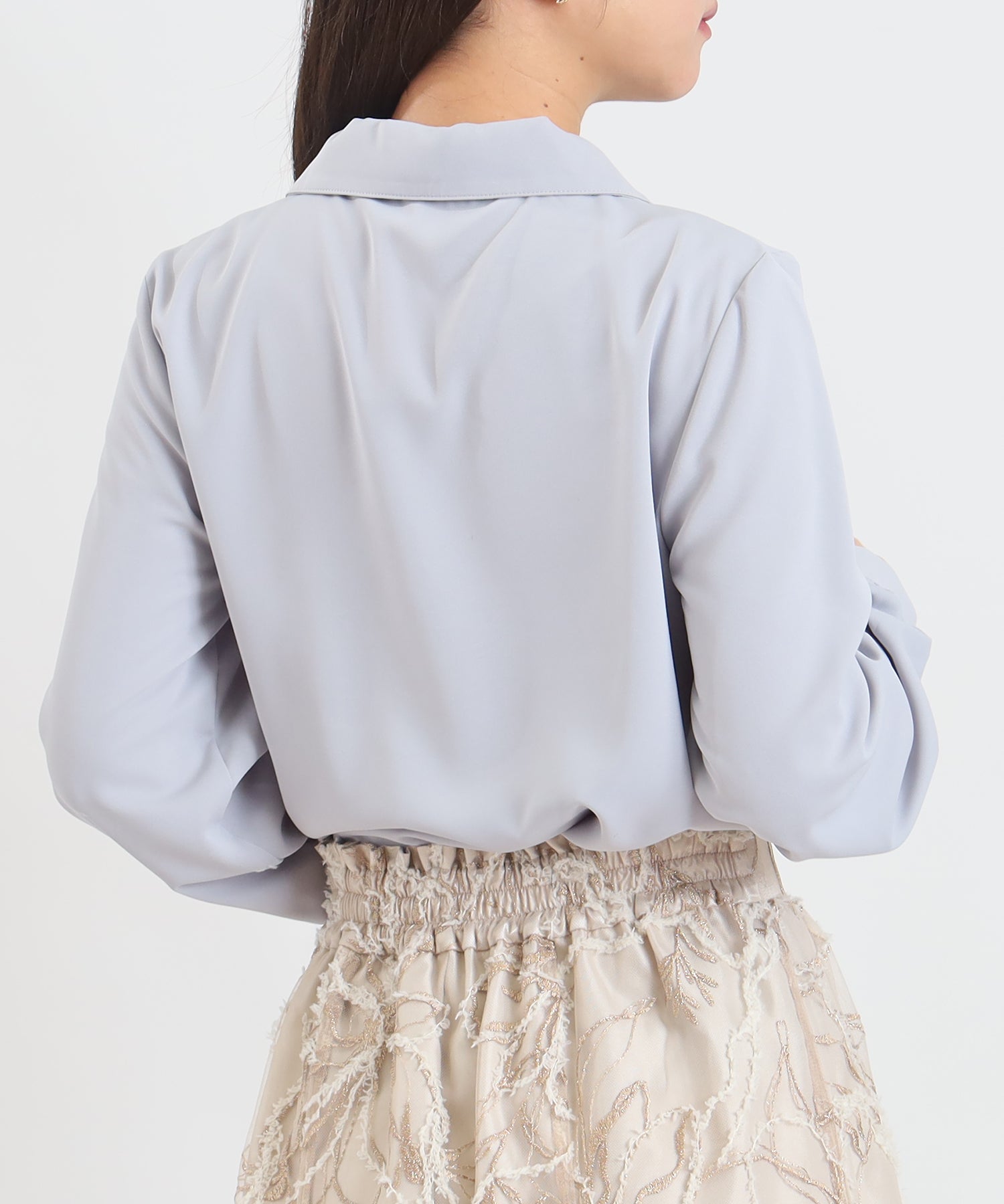 ライトグレー model:156cm 着用サイズ:M