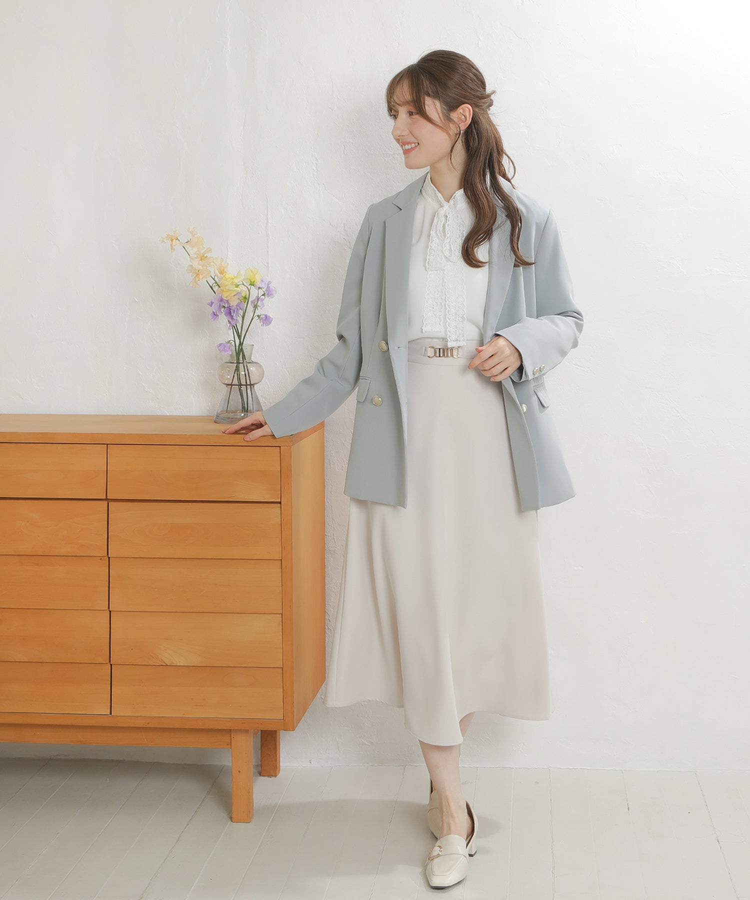 ライトグレー model:163㎝ 着用サイズ:M