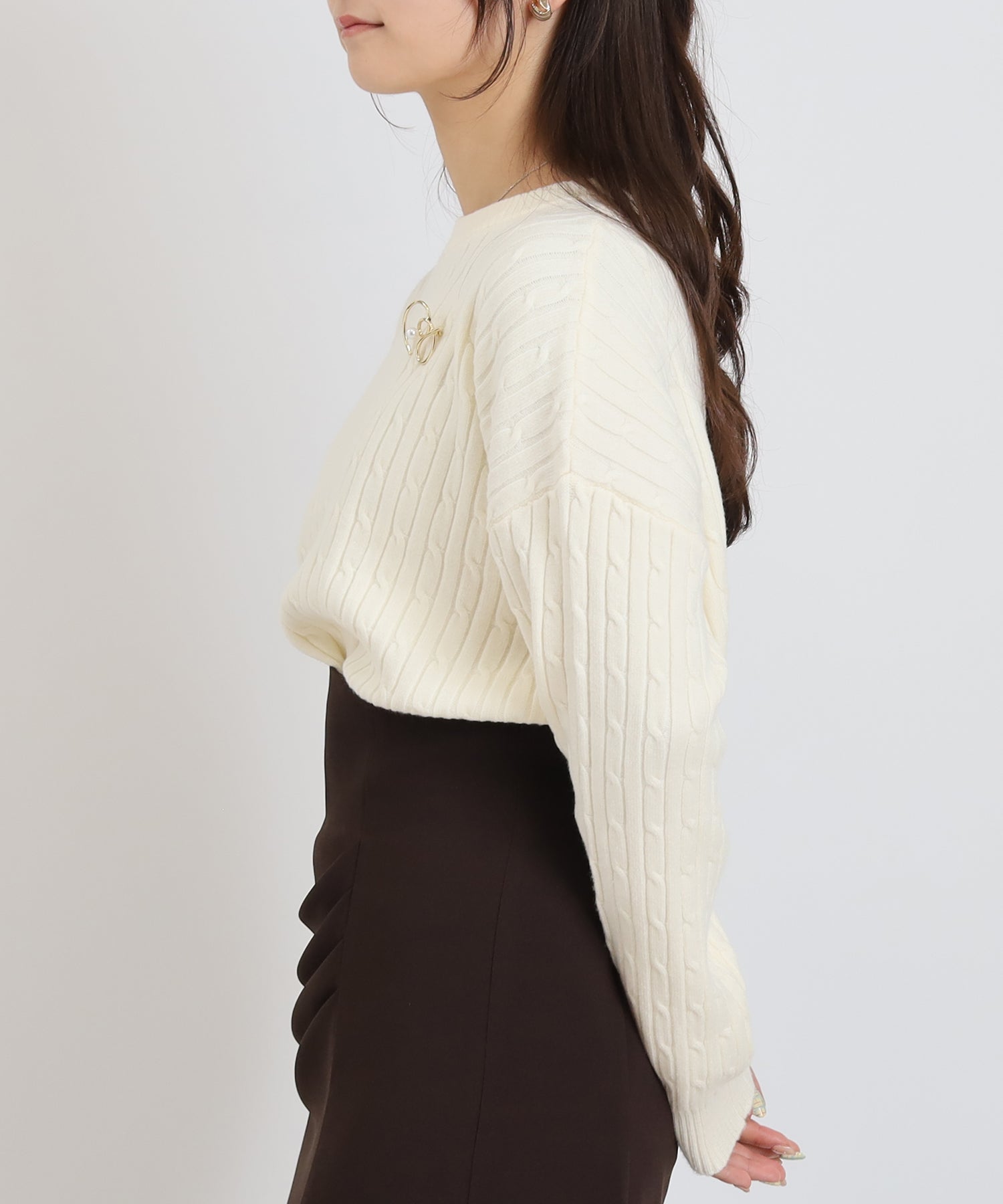 ホワイト model:160 着用サイズ:M