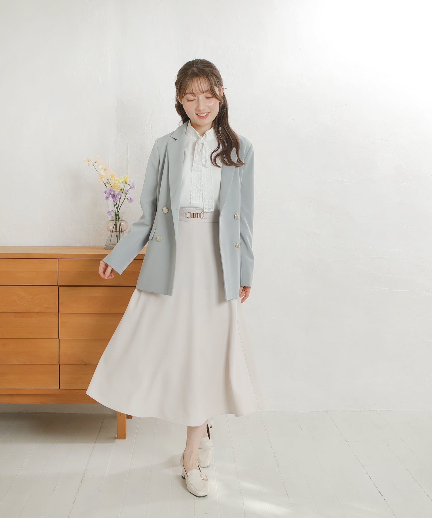 ライトグレー model:163㎝ 着用サイズ:M