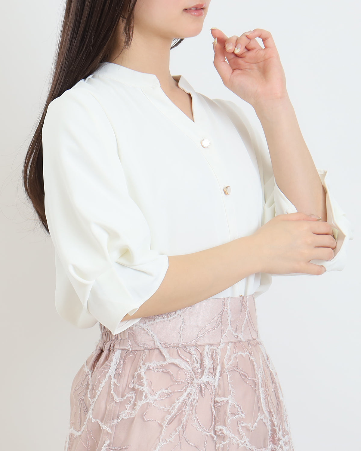 ホワイト model:160 着用サイズ:M
