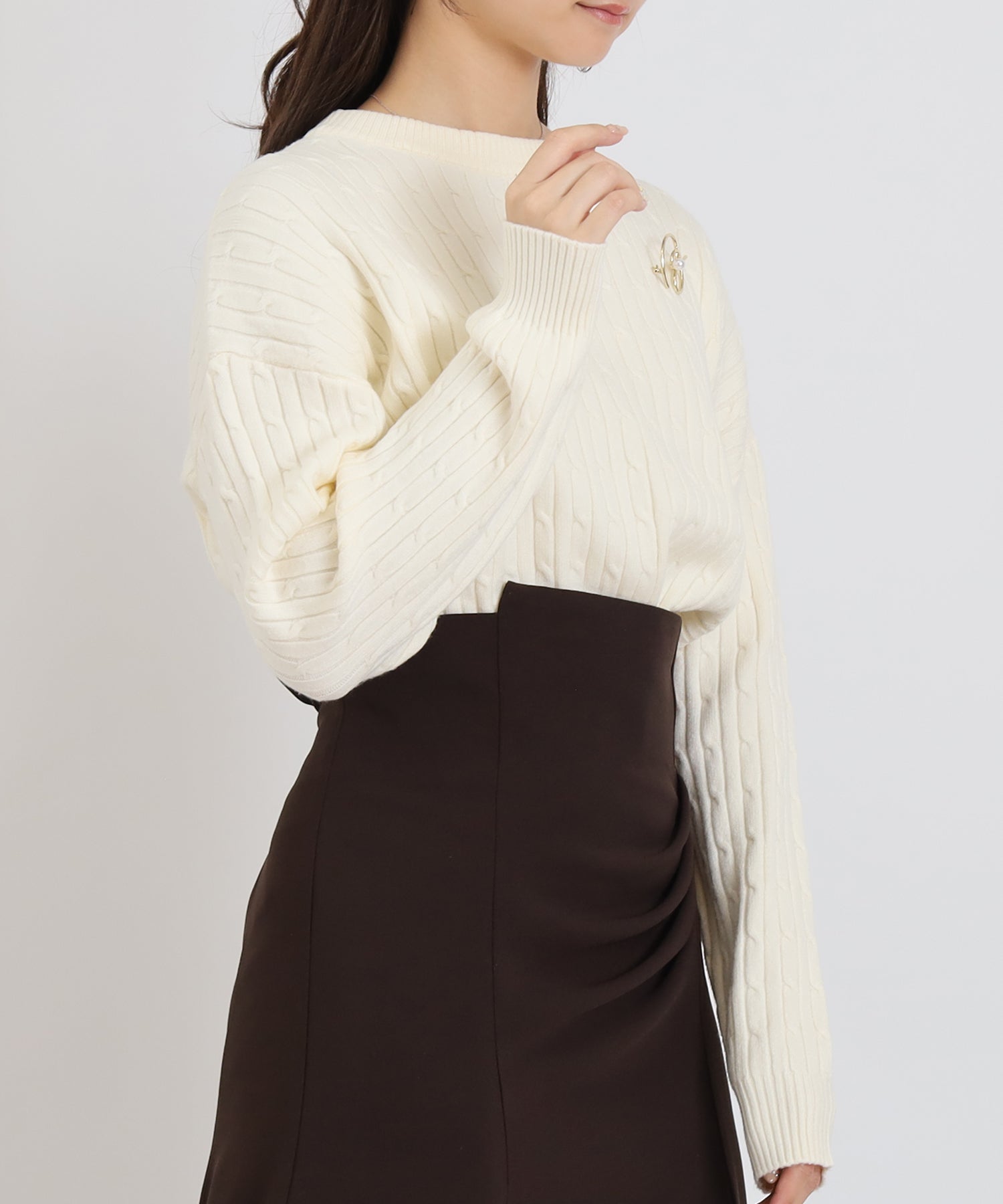 ホワイト model:160 着用サイズ:M